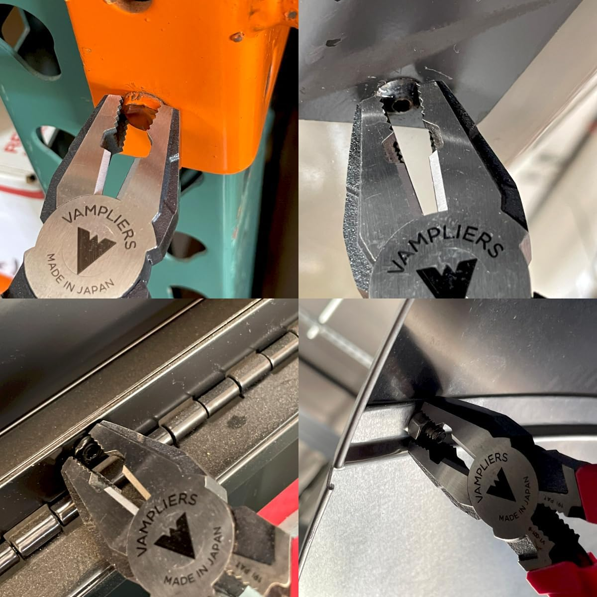 VAMPLIERS. World'S Best Lineman'S Pliers. 8" Pro Screw Extraction Pliers. Extract Stripped Stuck Security, Corroded or Rusted Screws/Nuts/Bolts image number 3