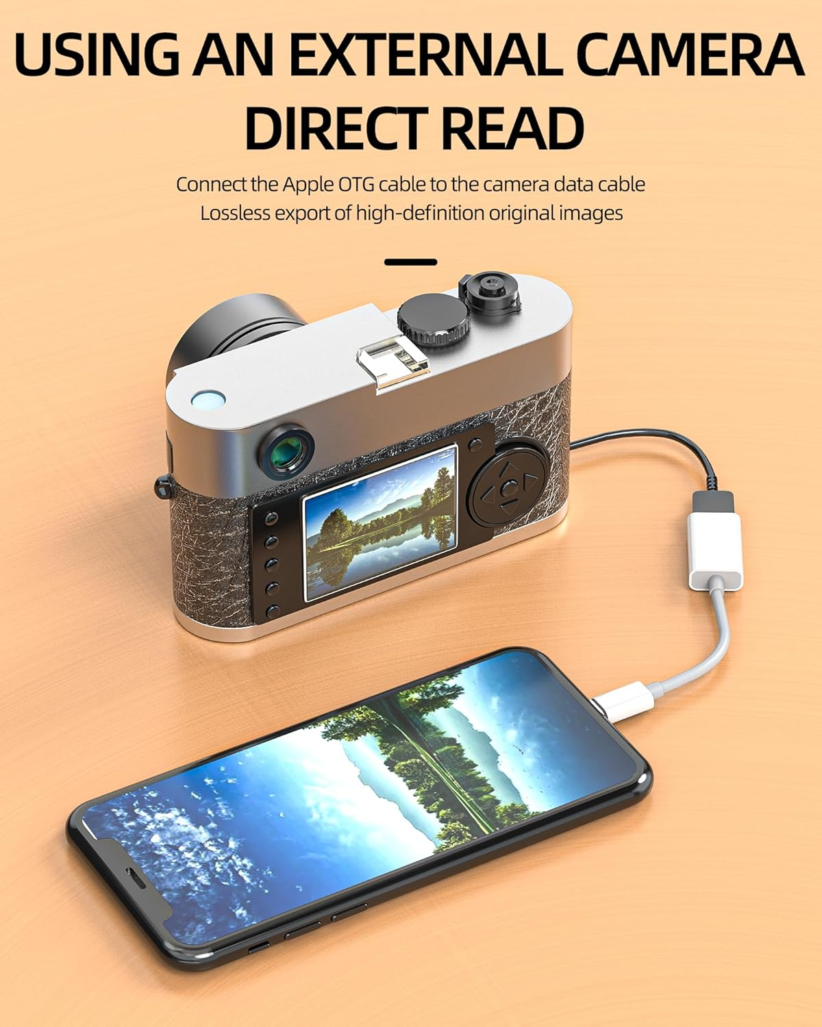 Lightning to USB Adapter OTG 3.0 for Iphone 14 13 12 Pro for Ipad USB-A Female Connector for Apple Flash Drive Card Reader Data Transfer Keyboard Mouse Digital Camera Hub Accessory Memory Stick Dongle image number 4