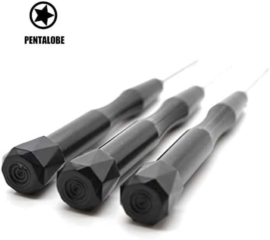 Portable Set of 3 Pentalobe Screwdrivers for Apple Iphone Macbook Pro Air Retina with 5 Star 0.8 1.2 1.5 or P2 P5 P6 or TS1 TS4 TS5 image number 1