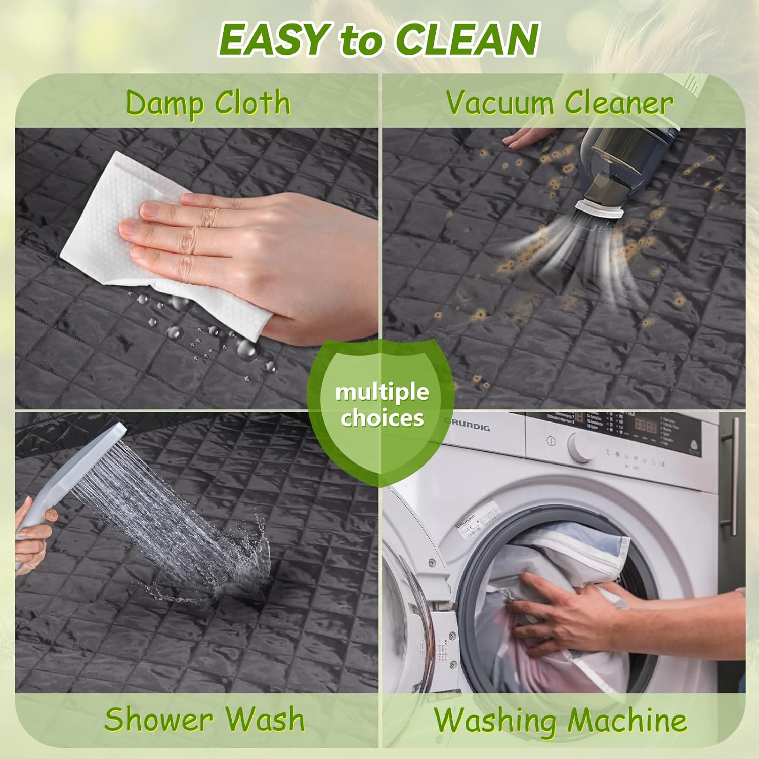 Dog Car Boot Liner Compatible with Land Rover Defender 90/110/130 2020-2025 Accessories | PVC Fabric Pet Cargo Mat | 1PCS Waterproof Dog Seat Mat (Style A)