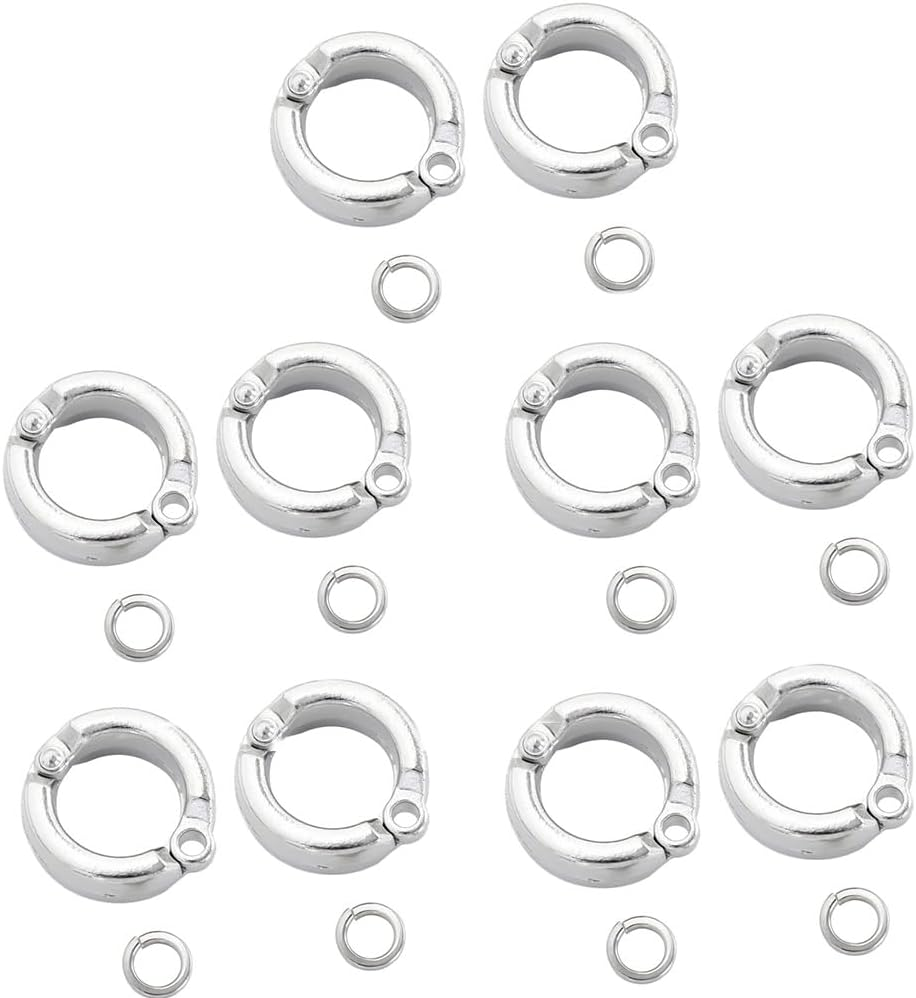 Pokinge 10Pcs Bird Foot Rings, 4.5Mm anti Escape Parrot Leg Rings, Bird Outdoor Fly Training Accessories