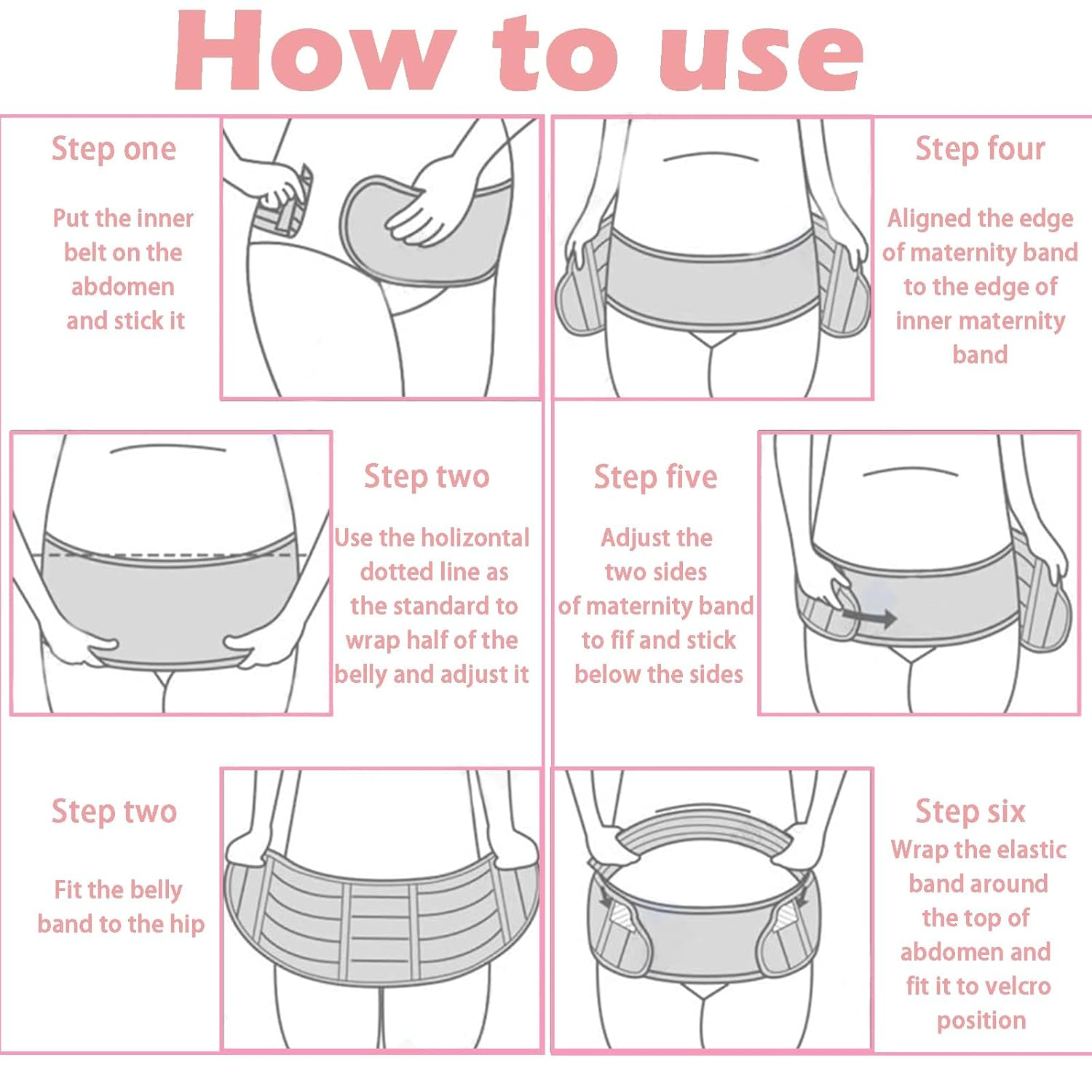 Maternity Belly Bands and Supports, Breathable Pregnancy Belt, Comfortable & Adjustable Belly Band for Pregnancy, Easy Convenient Maternity Bands for Belly Support (XL)