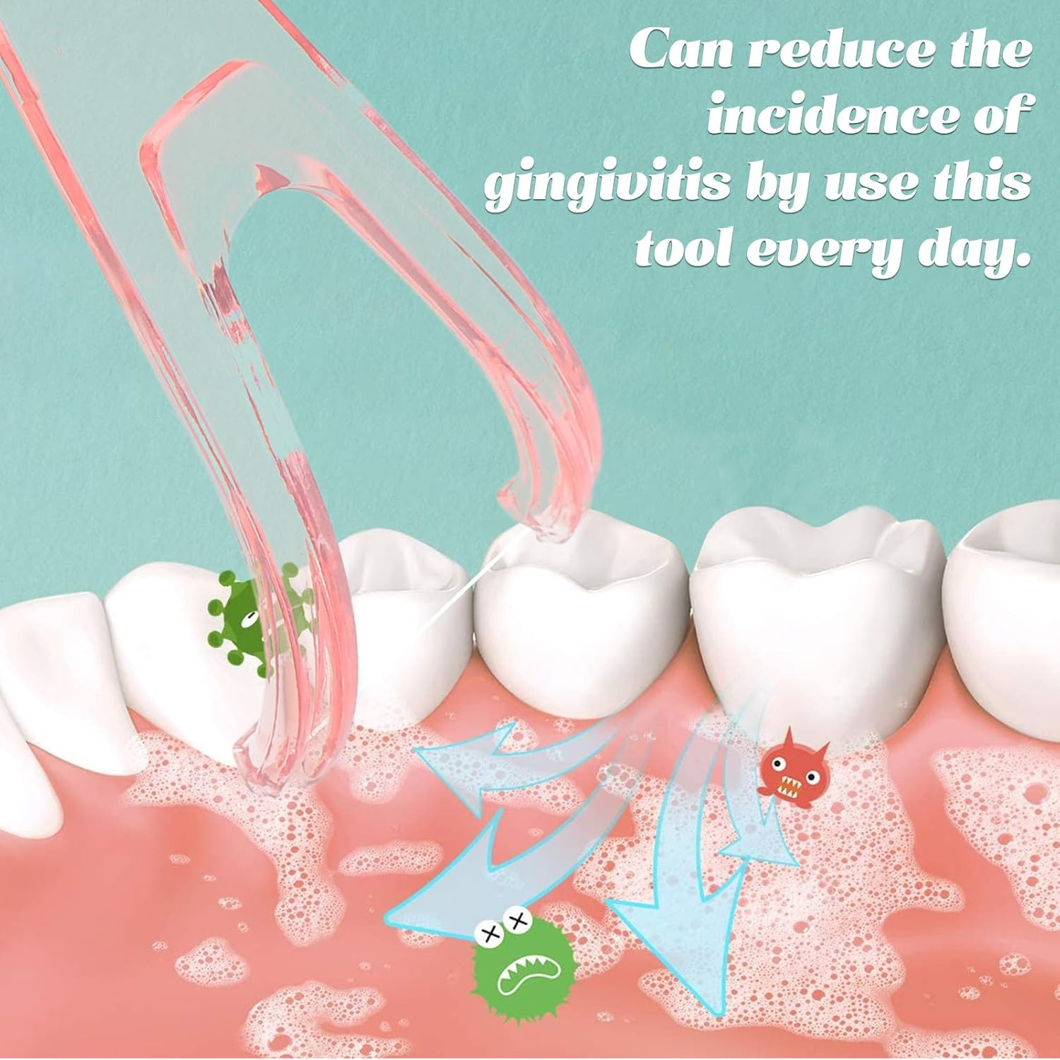 Dental Floss Holder Reusable Handle: Flossmate Handle 2Pcs Flosser Handle Holder Replacement Floss Pick Holder for Tooth Decay Gum Disease Oral Clearing