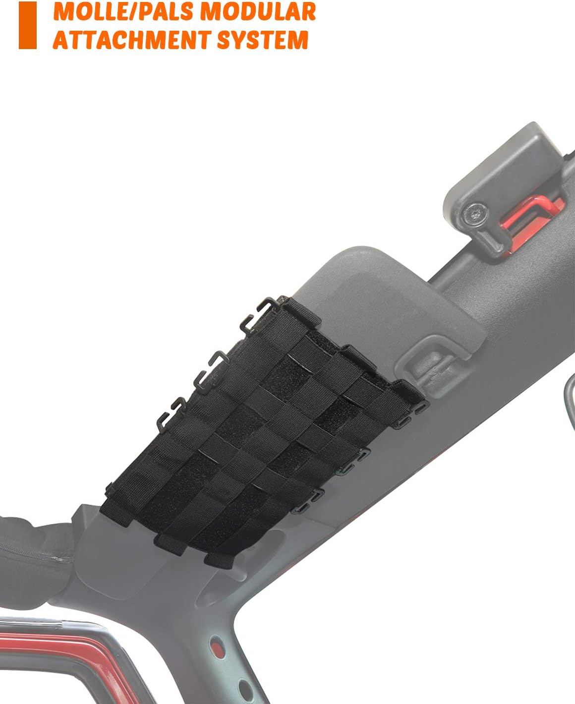 Savadicar Tactical Sun Visor Organizer Front Visor Storage Cover for 2007-2023 Jeep Wrangler JK JL & Gladiator JT, Interior Storage Accessories, Black, 1 PCS image number 4