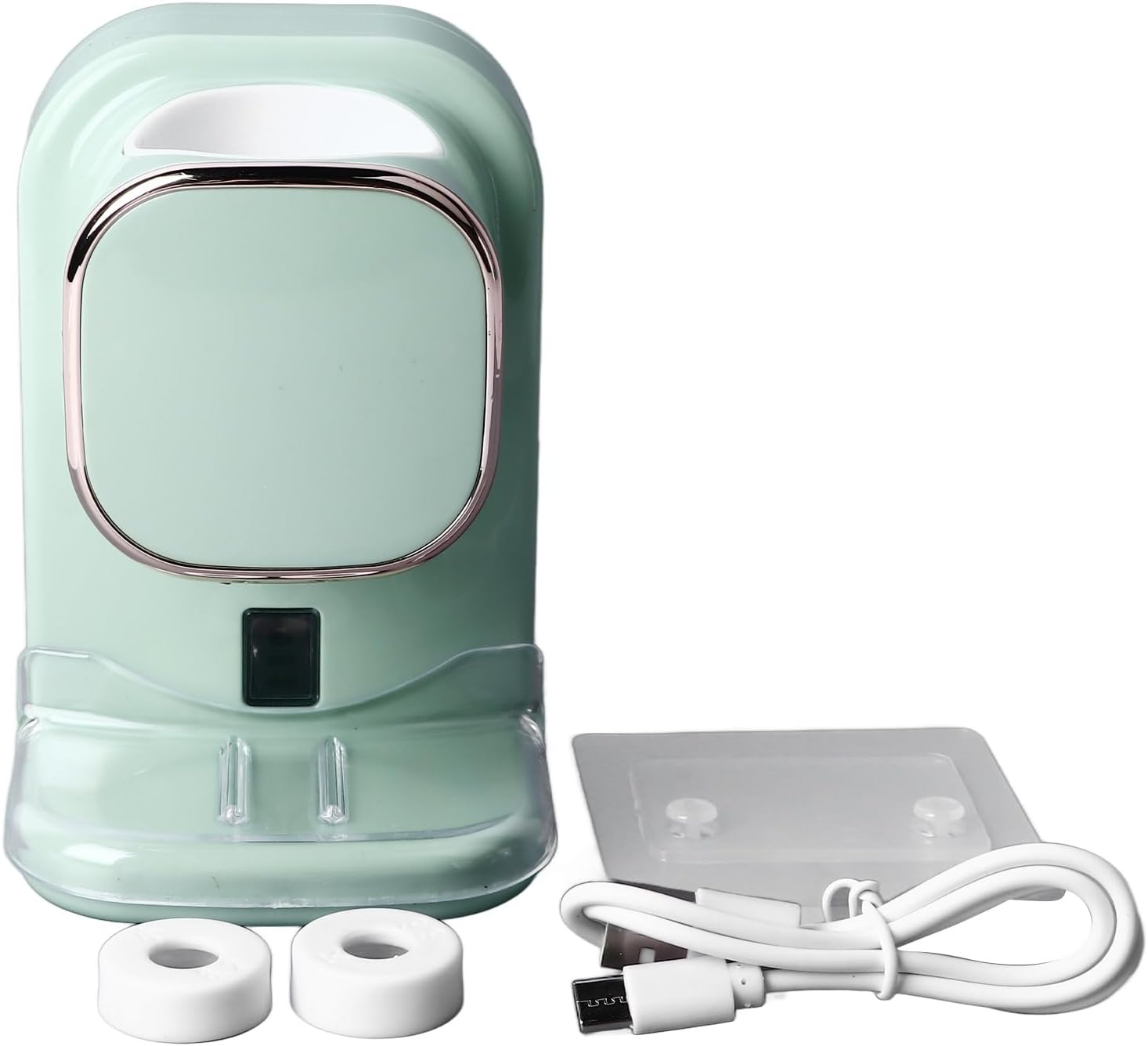 Electric Toothpaste Squeezer, Responsive Automatic Toothpaste Dispenser Easy Installation Wide Compatible with Sensor for Kids for Bathroom (Green) - White image number 6