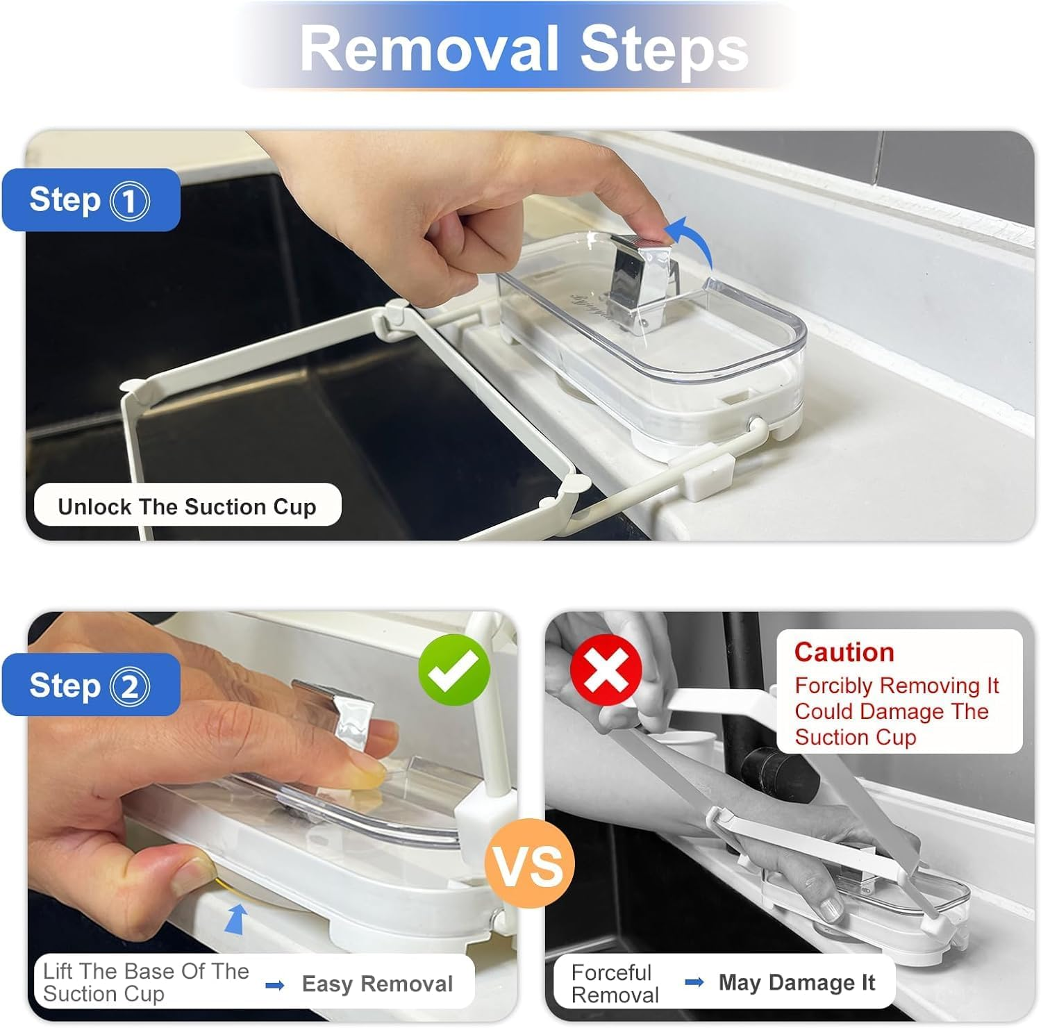 Rotatable Kitchen Sink Strainer With，100Pcs Filter Mesh Bags and Suction Cup Sink Strainer Rack Sink Filter Holder Sink Food Catcher Sink Waste Strainer for Kitchen Sink(White) image number 3