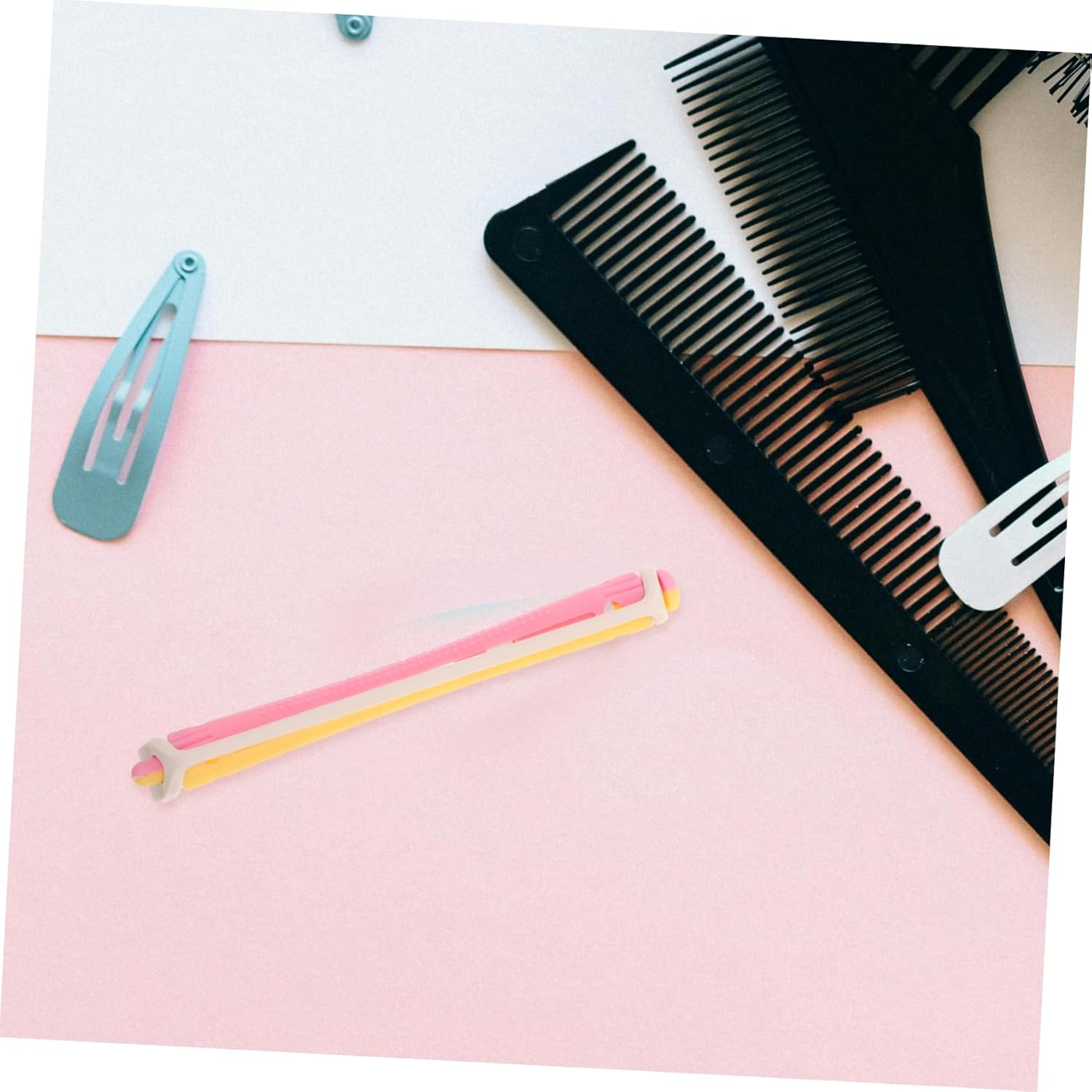 Generic 24Pcs Flexible Perm Rods for Curling Hair Durable Plastic Hair Rollers for DIY Styling Home Hairdressing Essentials Ample Tools for Creating Curls and Waves image number 6