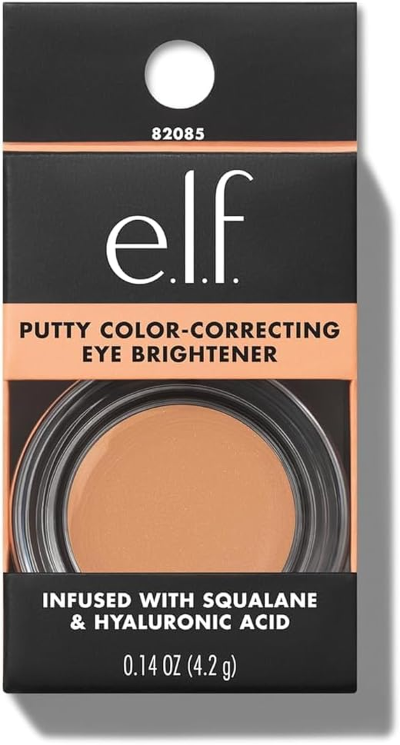 E.L.F. Putty Color-Correcting Eye Brightener, Under-Eye Brightener & Primer Reduces Appearance of Dark Circles, Vegan & Cruelty-Free, Light/Medium - Fair image number 5