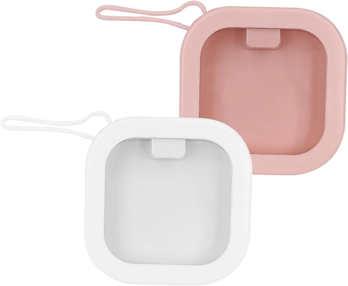 ANCLLO 2Pcs Hair Tie Organizer Holder Box Jewelry Organizer Hair Accessory Storage Containers image number 5