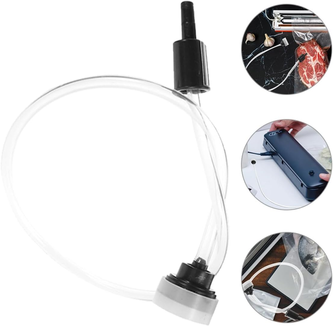 VALICLUD 3Pcs External Vacuum Sealer Hose Kit for Food Storage Vacuum Conduit with Enhanced Seal Space-Saving Organized Tube for Jars and Containers image number 4