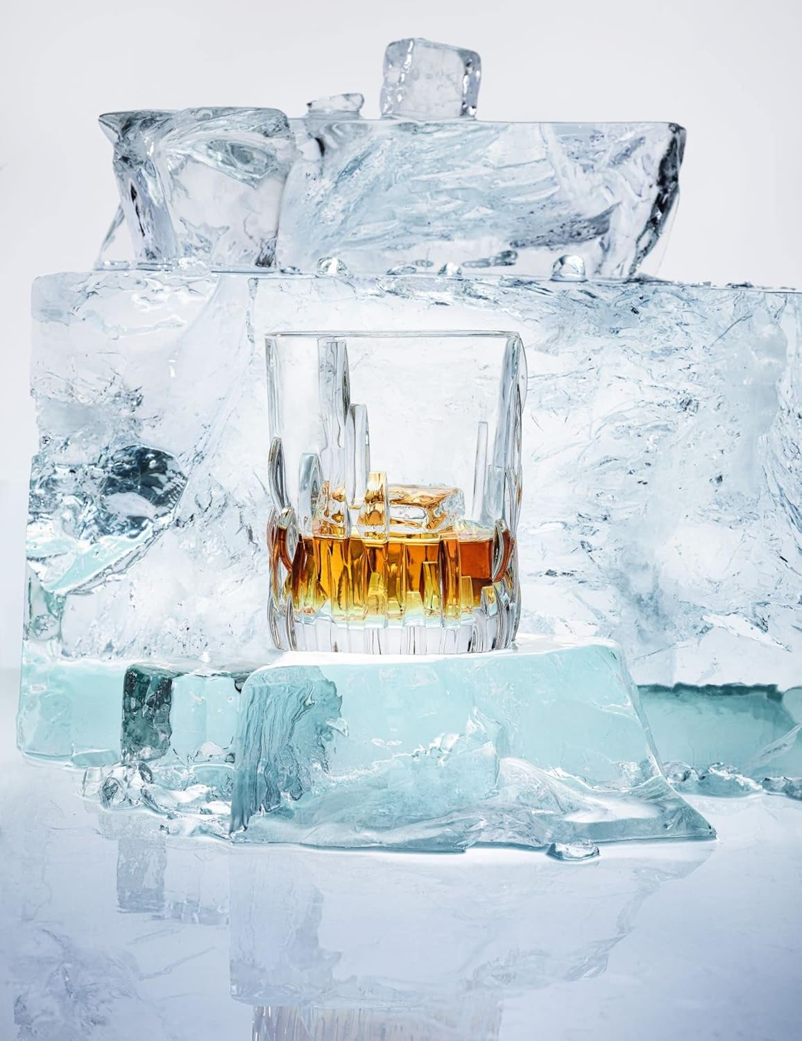 Nachtmann Shu FA Crystal Whisky Tumbler, Clear &ndash; Inspired by Chinese Calligraphy for Textured, Artistic Presentation &ndash; Durable Machine-Made Barware &ndash; 330 Ml Capacity (Pack of 4) image number 3