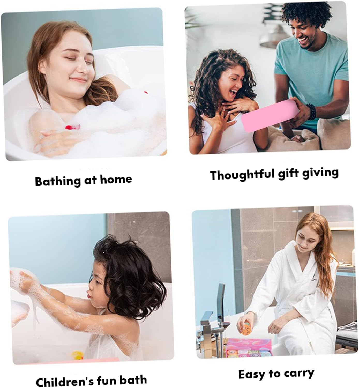 OHPHCALL 8Pcs Natural Essential Oil Shower Tablets for Relaxation Aromatherapy Steamers Kit Pampering Bath Supplies For