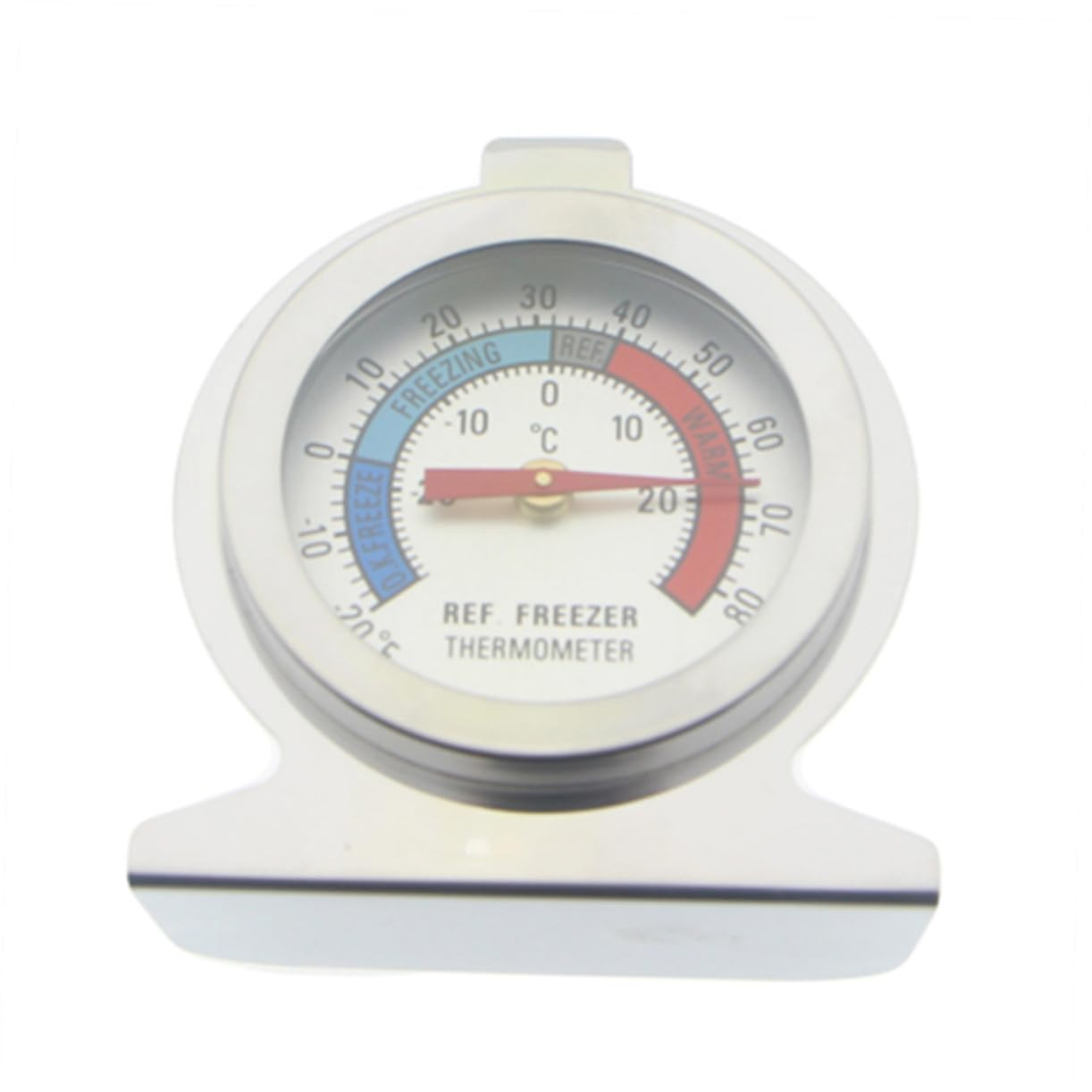 STAHAD 4Pcs Stainless Steel Refrigerator Thermometer for Home Office Small Space-Saving Freezer Thermometers with Paper Package Accurate Temperature Monitoring in Silver image number 2