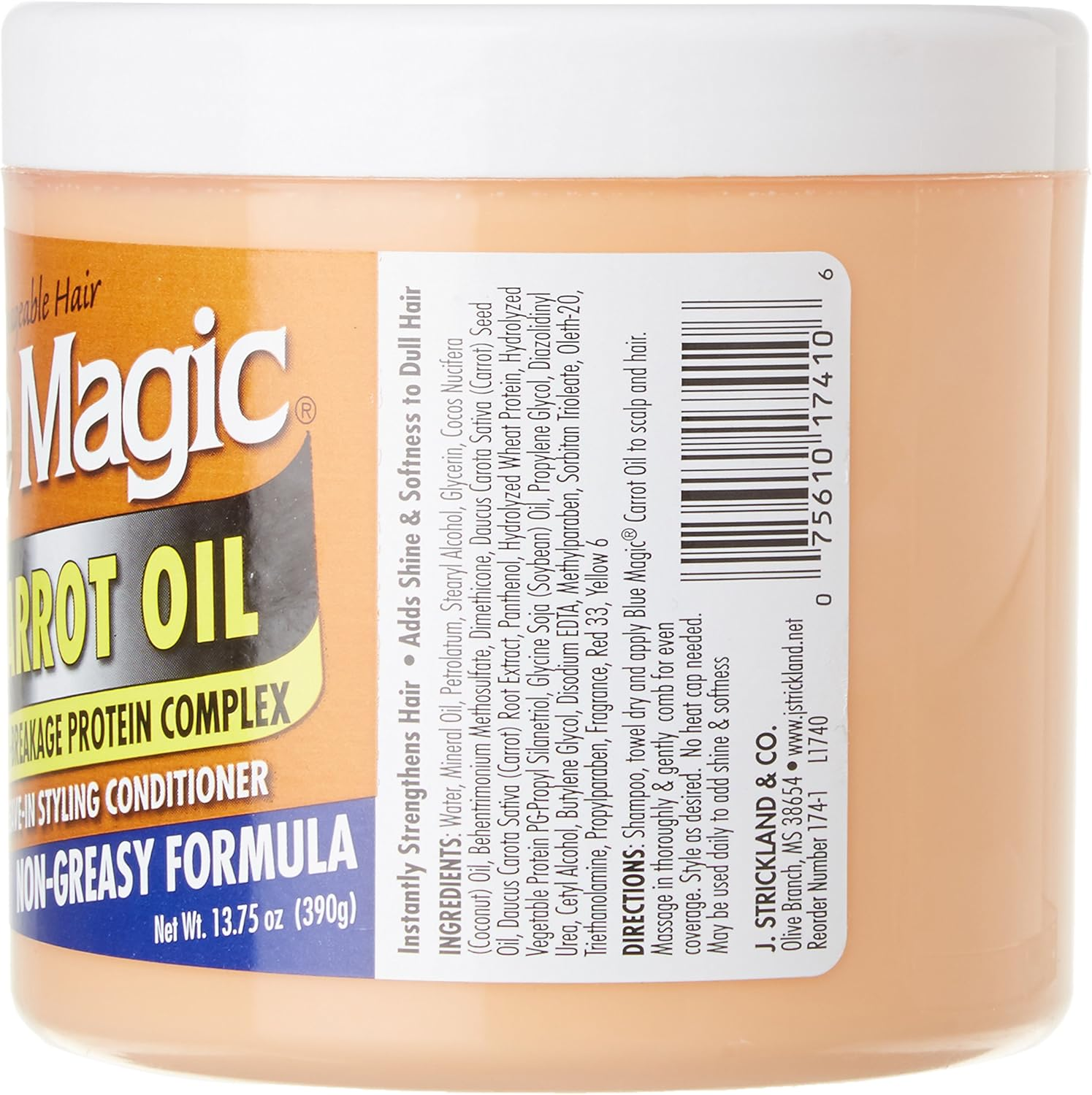 Blue Magic Carrot Oil Leave in Styling Conditioner, 13.75 Ounce image number 1