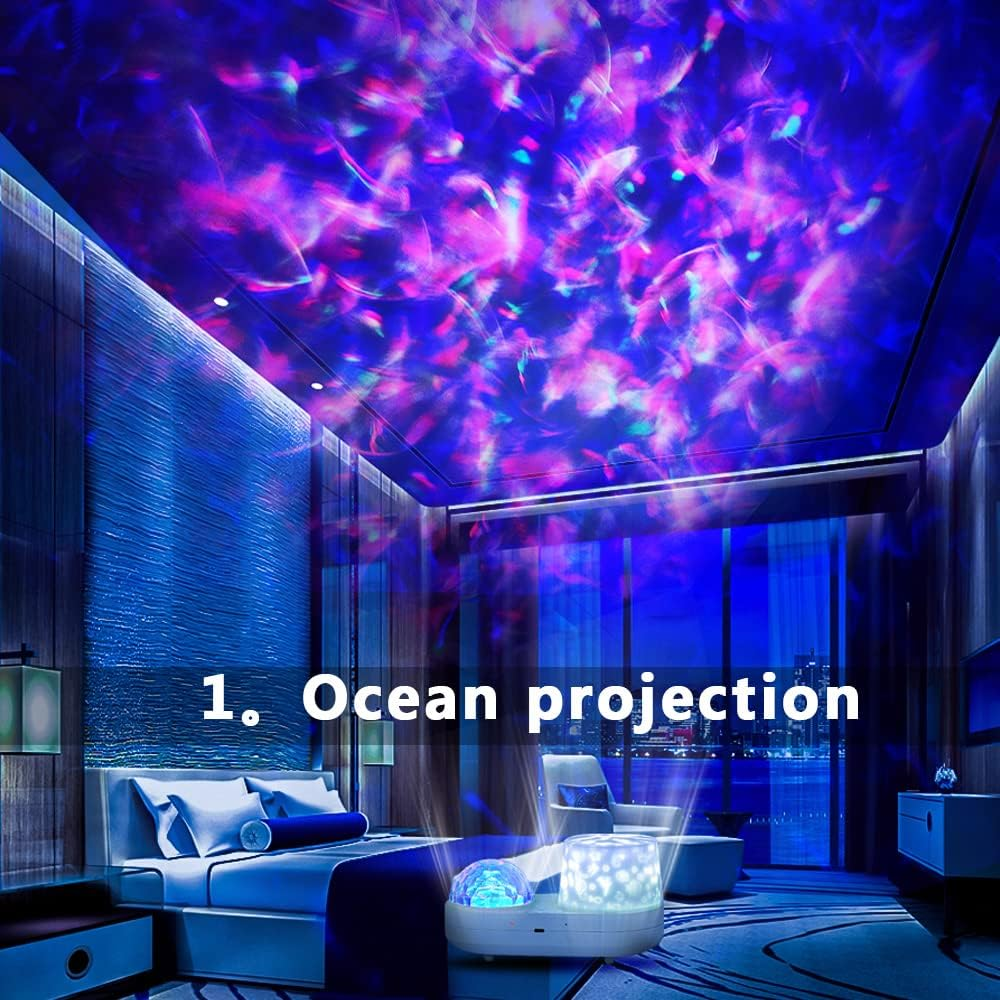 Ocean Star Sky Night Light Projector for Kid, Constellation Galaxy Projector, 360 Degree Rotating Nebula Starry Projection Lamp image number 5