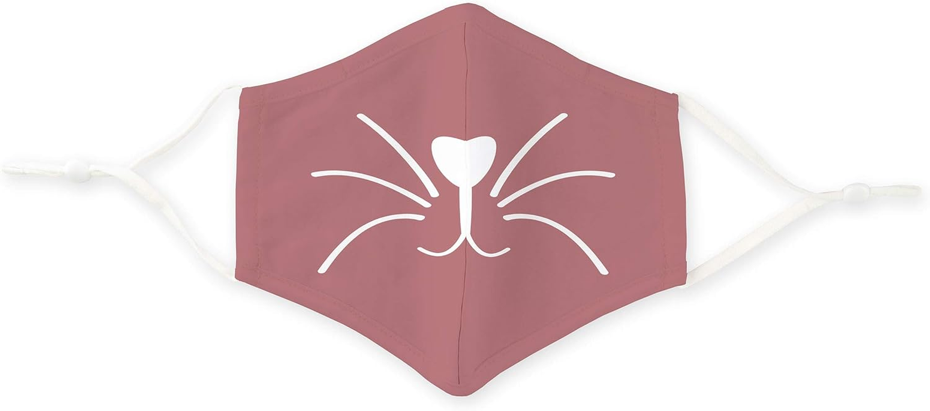 Weddingstar Kid'S Washable Cloth Face Mask Reusable and Adjustable Protective Fabric Face Cover W/Dust Filter Pocket - Pink Kitty image number 1