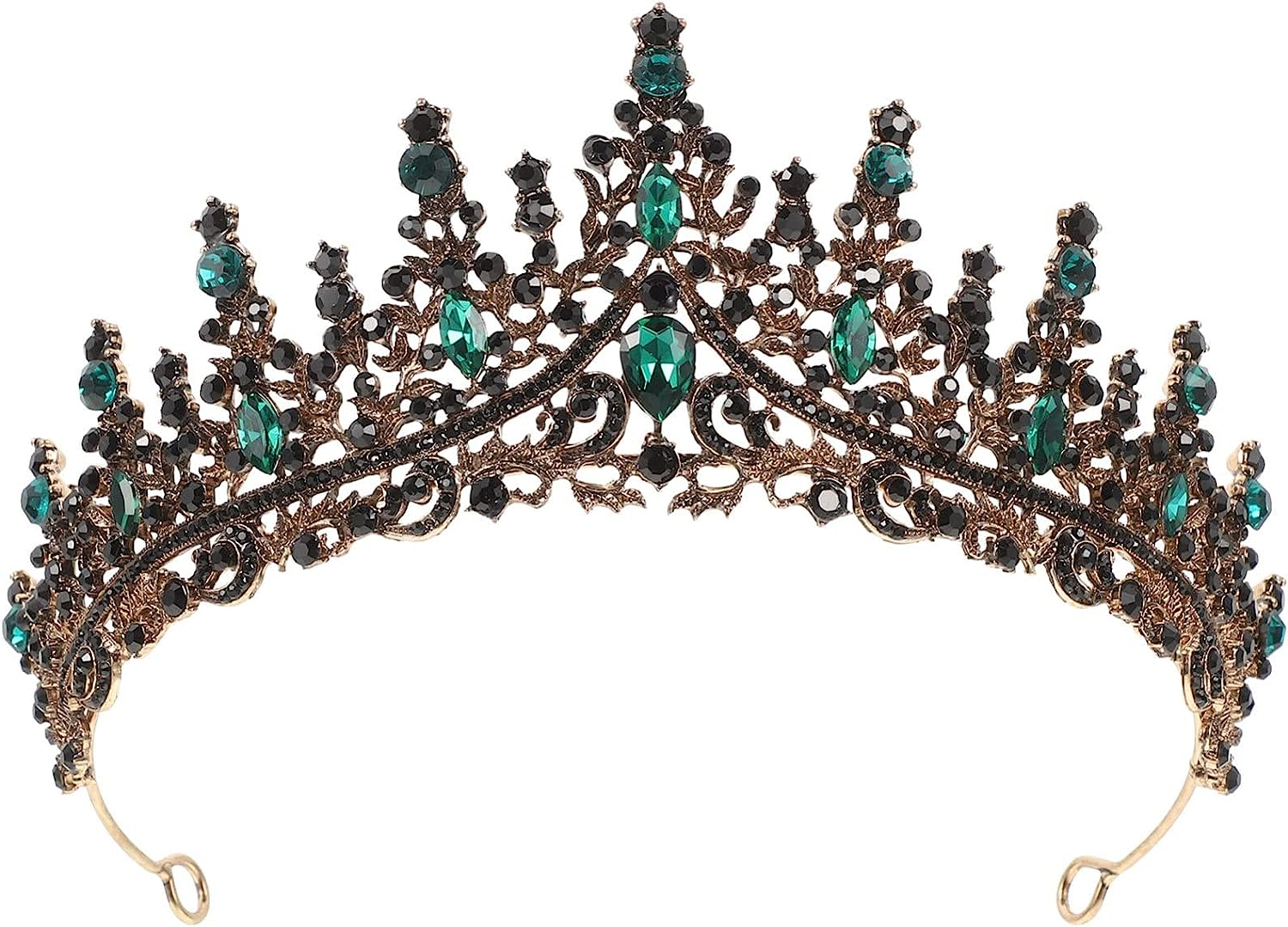 Minkissy Tiaras for Women Rhinestone Wedding Bridal Crown Quinceanera Crown image number 3