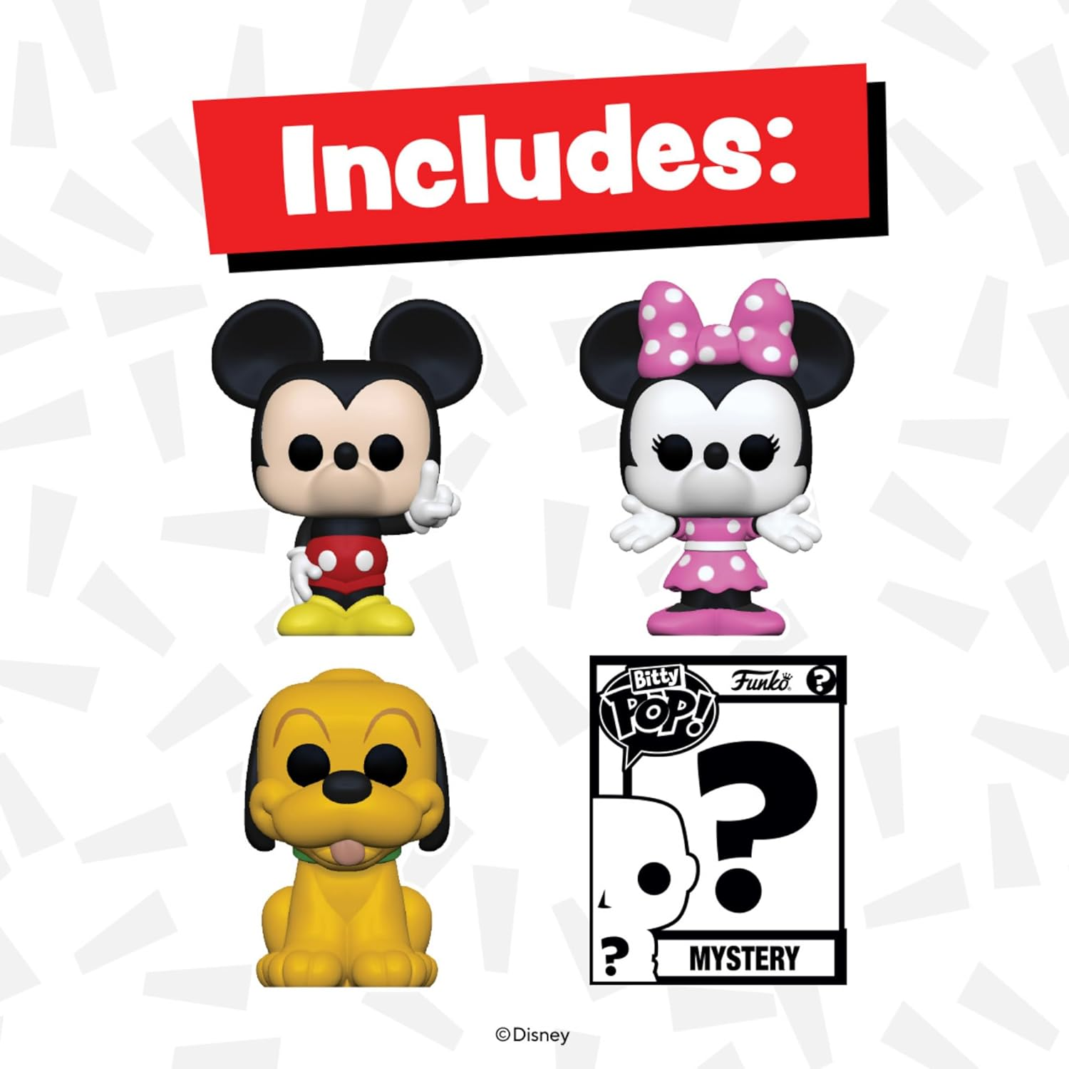 FUNKO Bitty POP!: Disney - Mickey 4-Pack