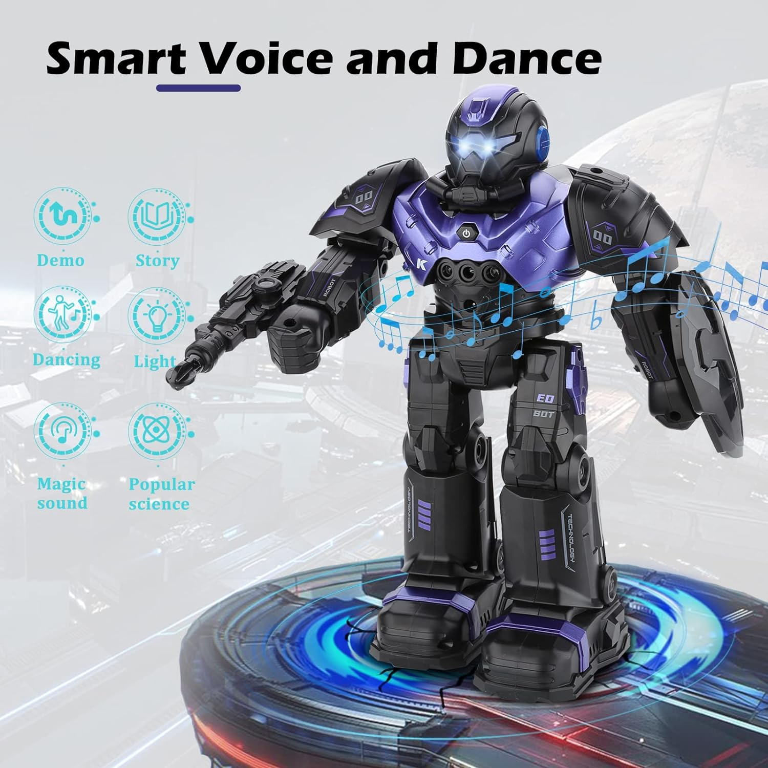 RC Robot Toys for Kids, SWTOIPIG Gesture & Sensing Remote Control Robot with Remote Control Kit, Programmable Interactive RC Robot, Smart Robots for Age 4 5 6 7 8 9 Year Old Boys Girls image number 1