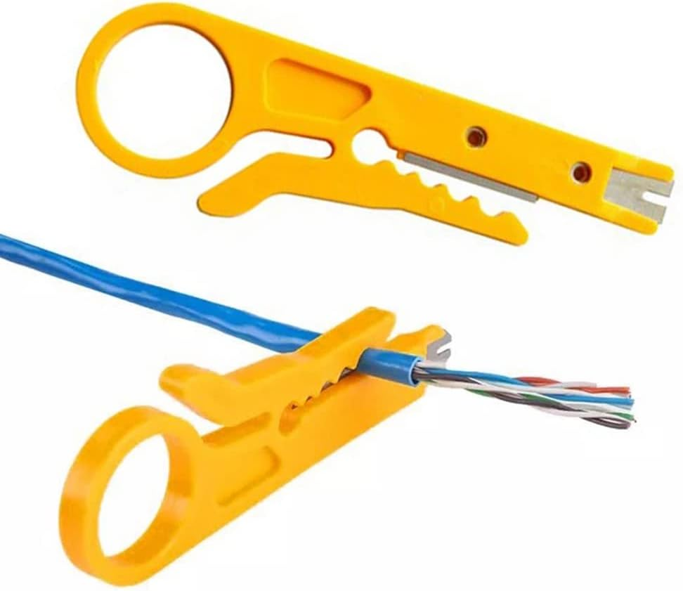 10X Plastic Strip Data Cable Wire Punch down Cutter Stripper Manual Pliers Tool image number 4