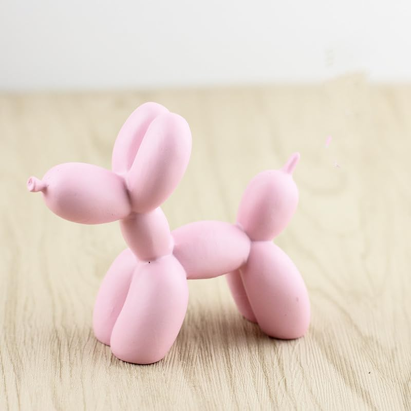 Resin Balloon Dog Sculpture,Creative Cute Animal Crafts Figurine Shaped Statue Art Sculpture Modern Desktop Ornament Decoration for Home Bedroom Living Room & Office Decor(Glod,8/ X8/ X3/) image number 4
