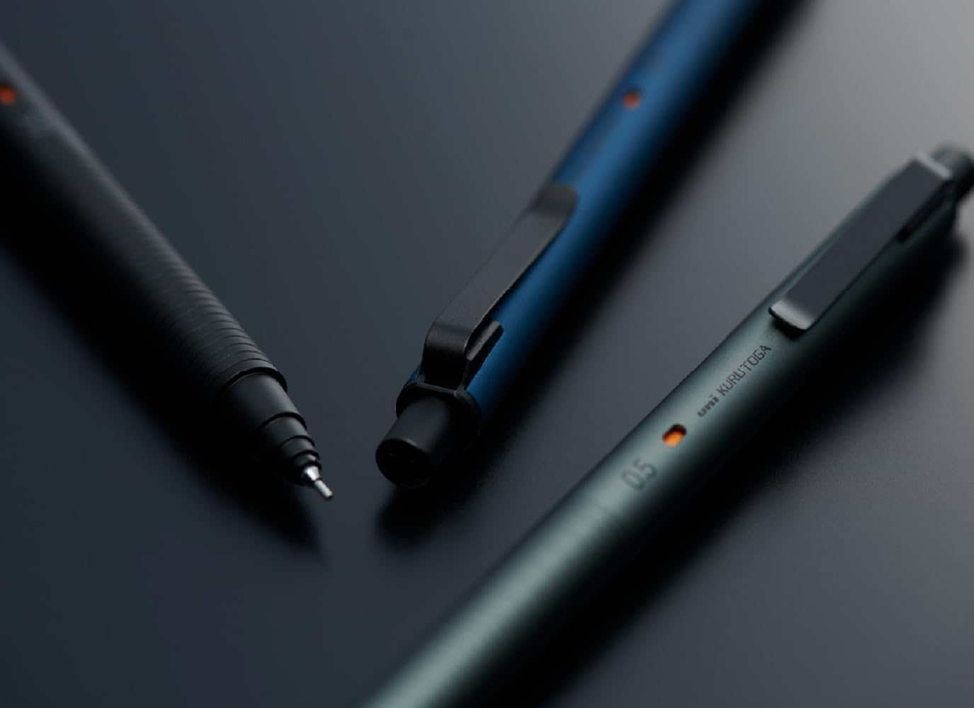 KURUTOGA Mitsubishi Pencil Mechanical Pencil Metal 0.5Mm Phantom Gray M5KH1P.23 with Original Stylus Ballpoint Touch Pen image number 5