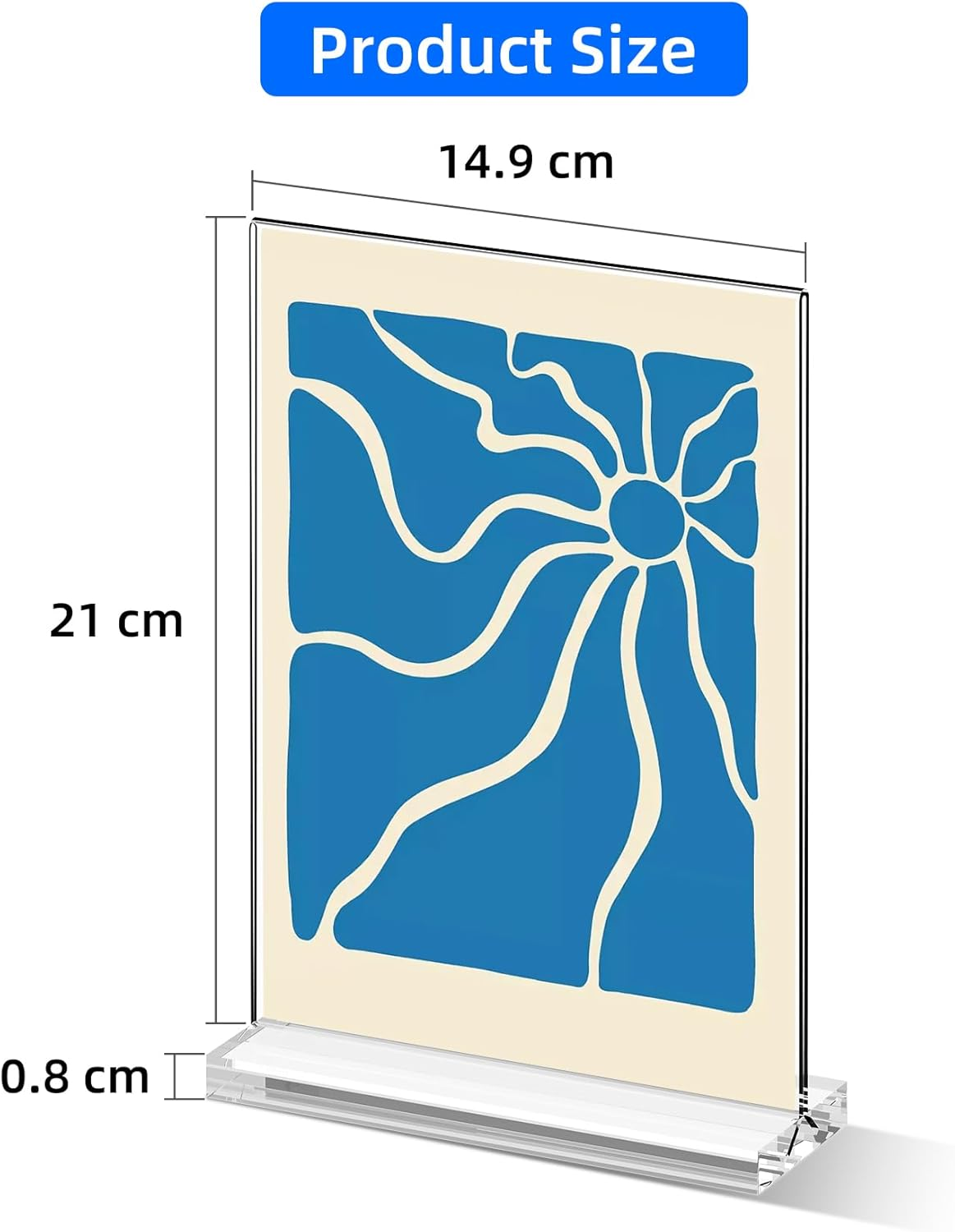 Futrue-Wolker Stand A5, 6 Pieces Acrylic Table Stand, A5 Flyer Stand, Price Tags, Brochure Stand, Table Stand for Brochures, Menu Card, Advertising image number 4