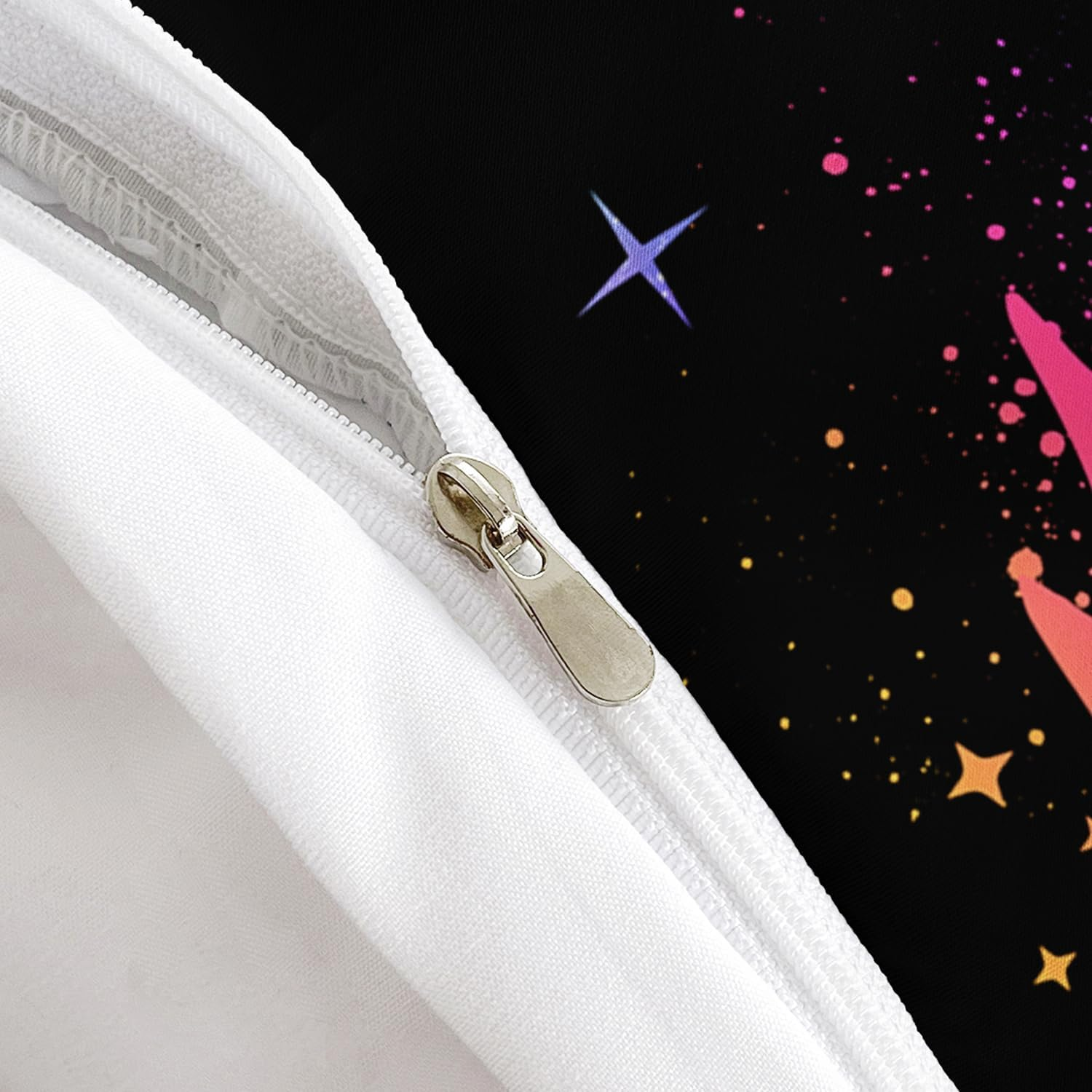 AILONEN Sun and Moon Duvet Cover Set Queen Size, Bohemian Bedding Set,Magical Mushroom Comforter Cover Set,Boys Girls Gradient Celestial Duvet Cover Set 3 Pieces, 1 Quilt Cover and 2 Pillowcase image number 5