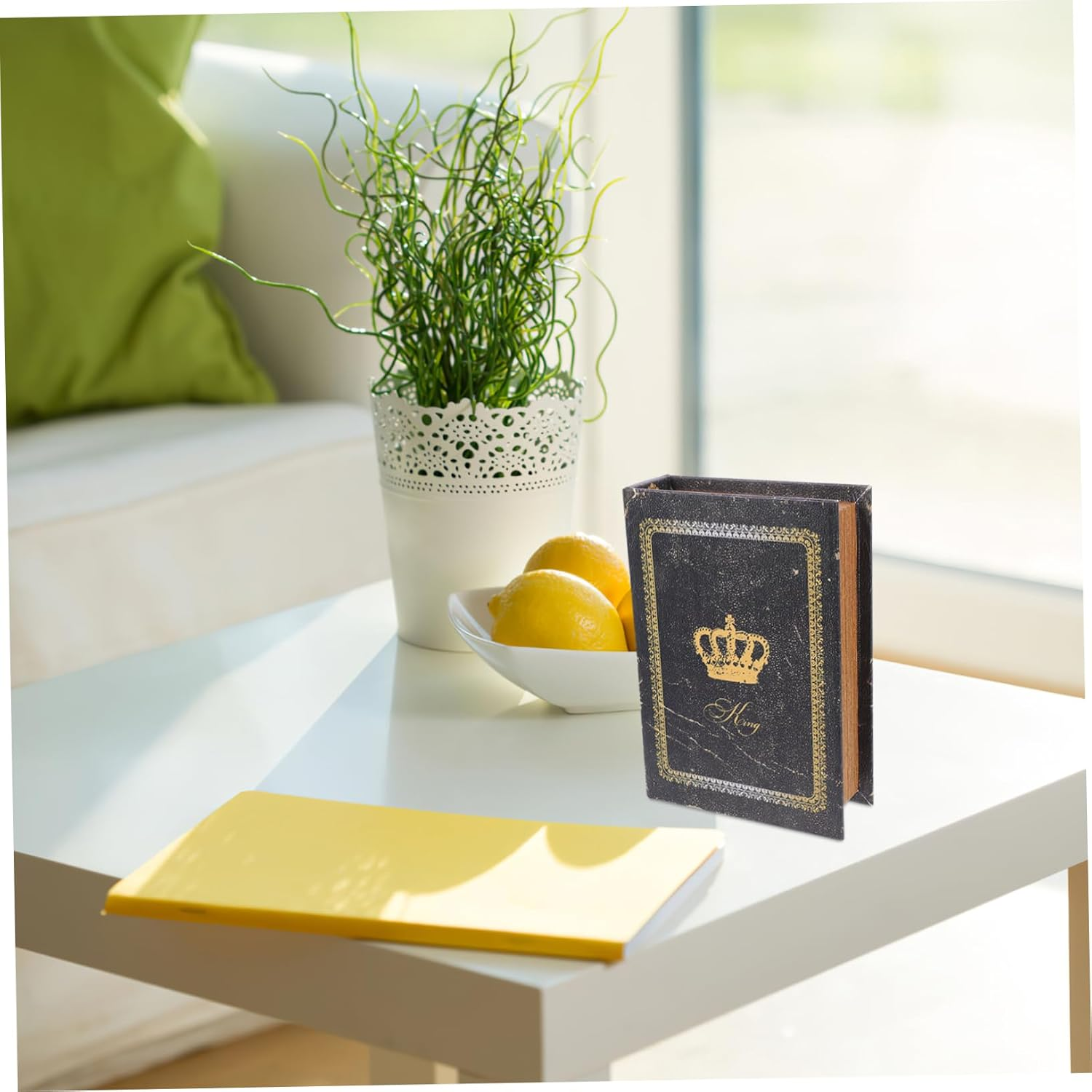 Vintage Imitation Book Decorations for Home Office Finish Bookshelf Storage Box for Book Lovers and Interior Styling image number 1