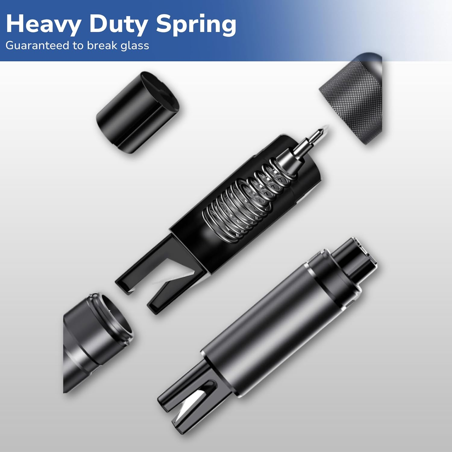 FRONTLINE Window Breaker and Seatbelt Cutter (2 Pack) Car Window Glass Breaker Safey Hammer Emergency Escape Tool Car Accessories image number 2