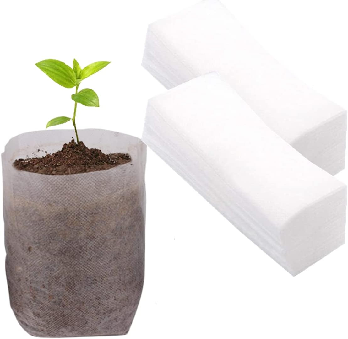 Gardtree Plant Nursery Bags 11.7&rdquo; X 13.5&rdquo; 50PCS, Non-Woven Biodegradable Plant Grow Bags Fabric Seedling Starter Pots for Vegetable Flower Fruit Saplings Tree, Home Garden Supply image number 2