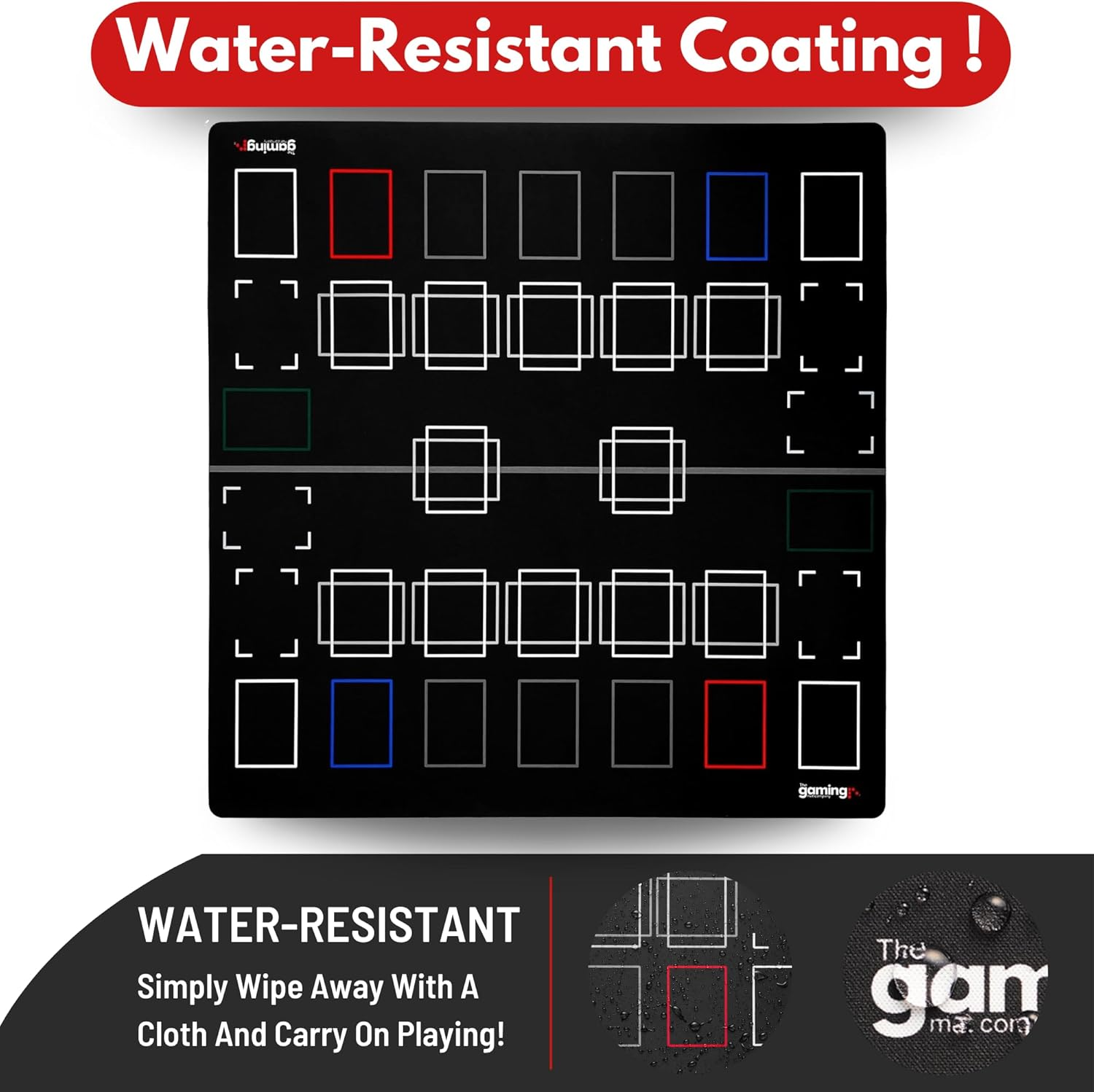 The Gaming Mat Company Yugioh Playmat for Yugioh Cards - Master 4 2 Players Yugioh TCG Playmat with Banish Zone & Extra Deck- Large Yugioh Game Mats - Yu Gi Oh Card Gaming Table for Yugioh TCG Playmat