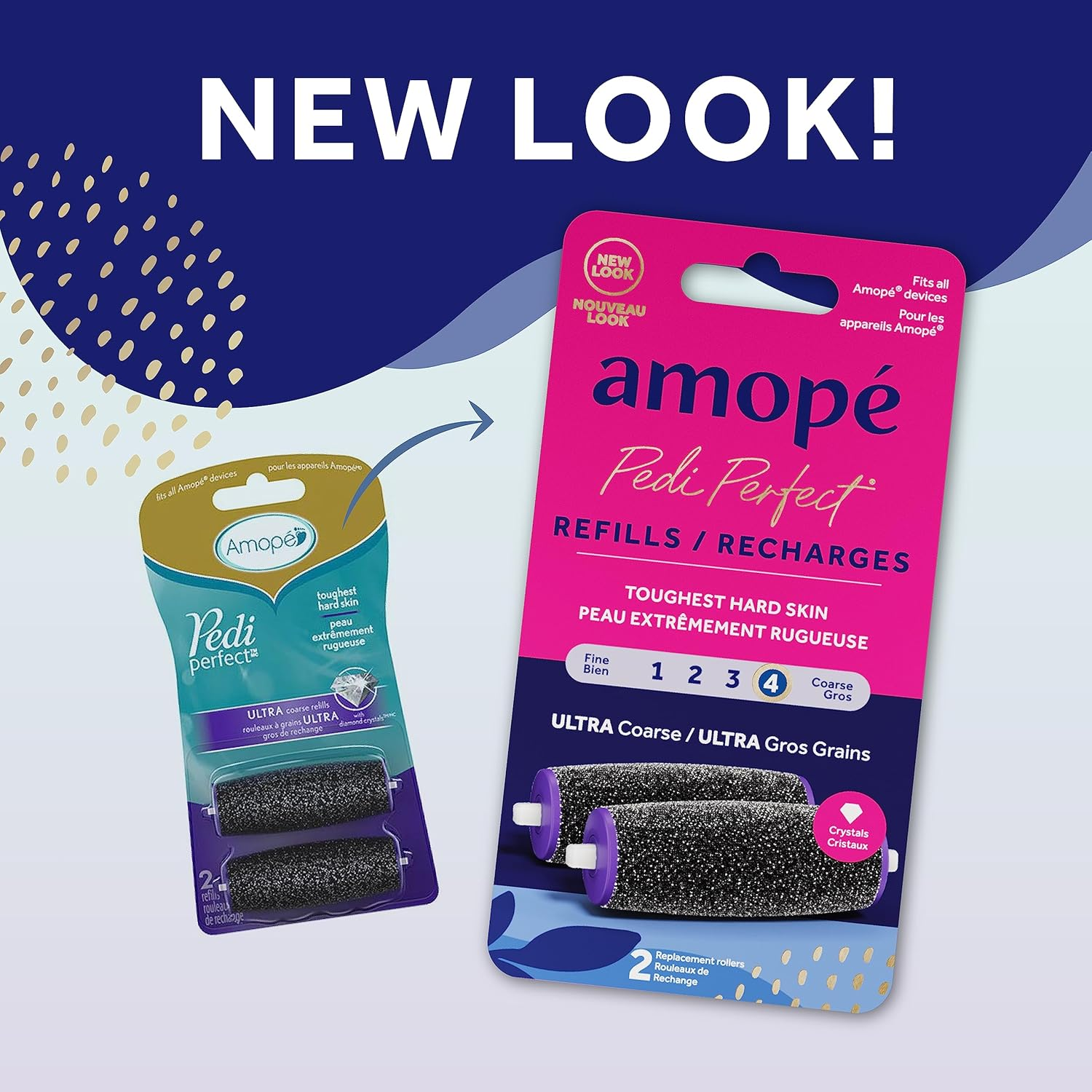 Amope Pedi Perfect Electronic Foot File Wet Dry Regular Coarse Refills, 2 Count image number 5