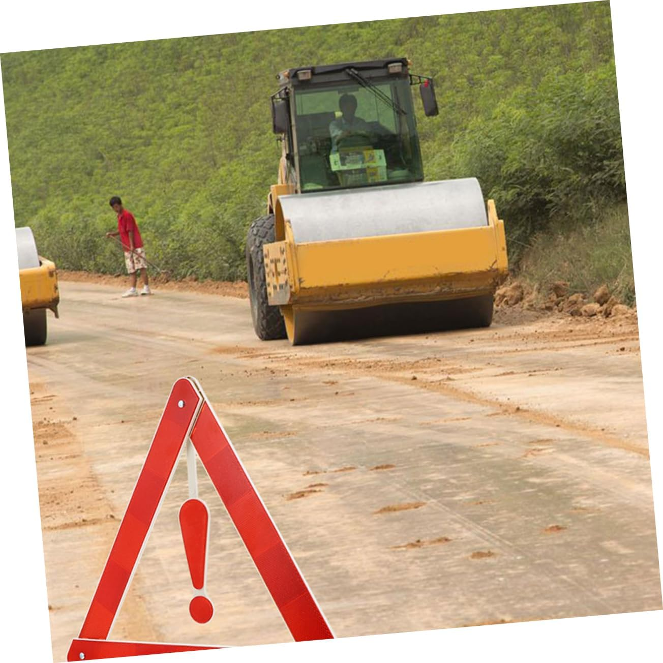 4Pcs Car Warning Triangle Sign 39X39Cm Reflective Road Safety Kit Emergency Vehicle Warning Triangle Suitable for Roadside Use