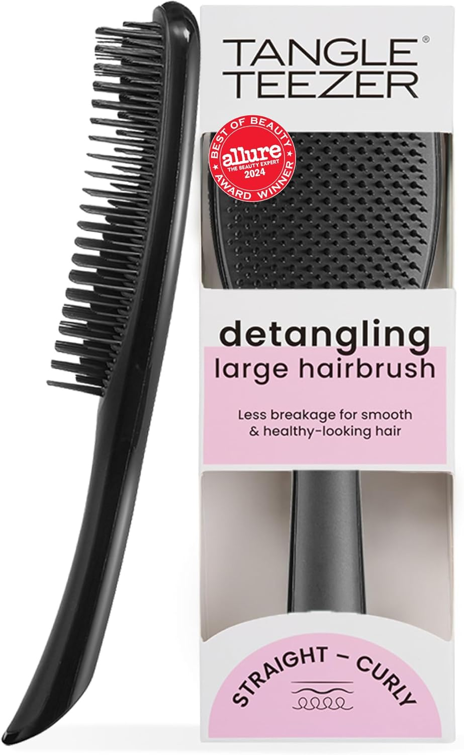 Tangle Teezer Mini Ultimate Detangler Fine and Fragile, for Wet and Dry Hair, Detangling Brush for Thin and Fine Hair, Optimal Brush for Kids and Travel, Jade Lagoon