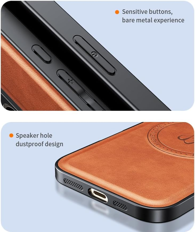 Luxury Mobile Phone Case for Motorola Moto G75 5G - Leather Protective Case with Integrated Magnetic Ring (Compatible with Magsafe Accessories) - Blue image number 6