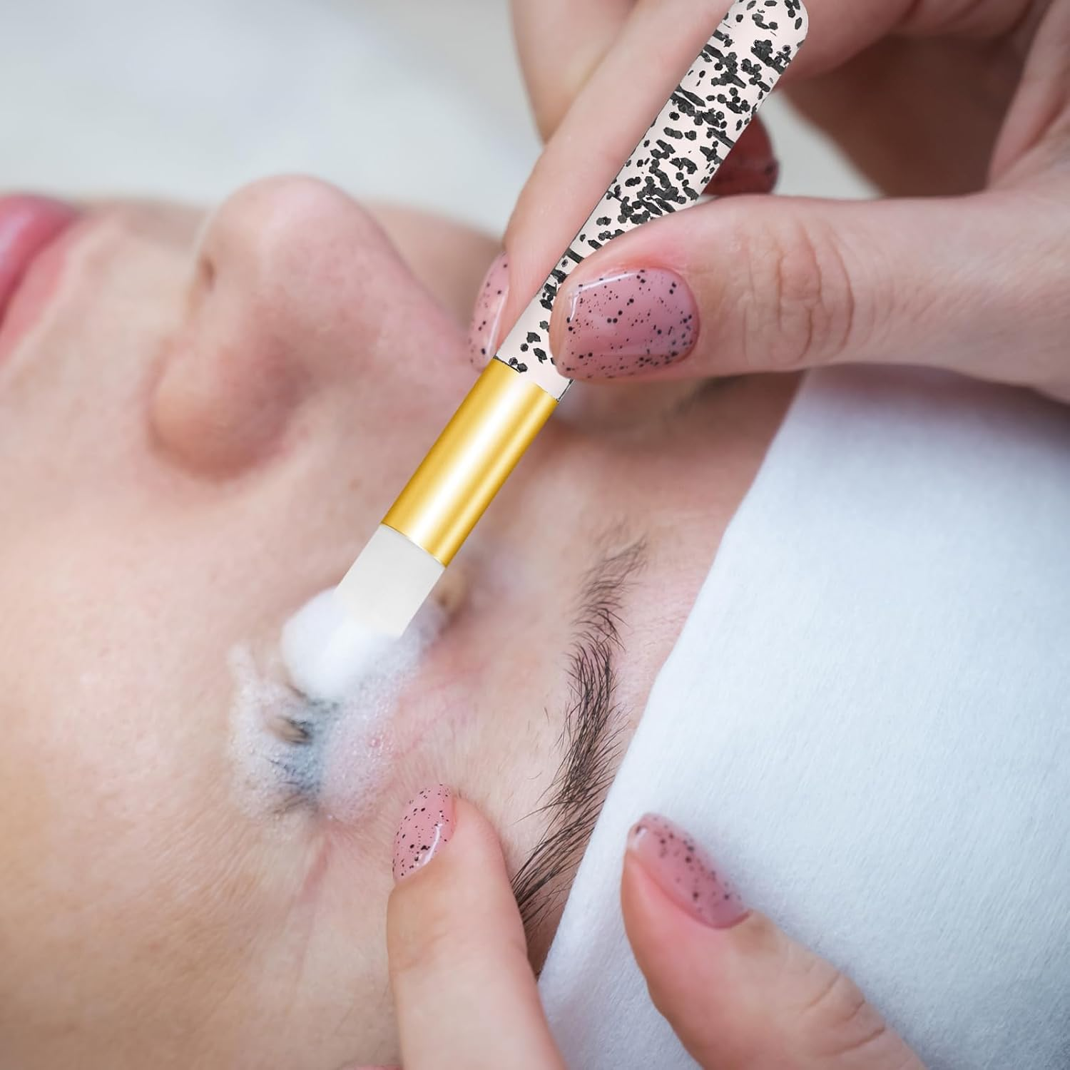 NILLOS Lash Shampoo Brushes, 10 PCS Eyelash Cleanser Brushes for Face, Eye, Nose Care (Colorful) image number 5