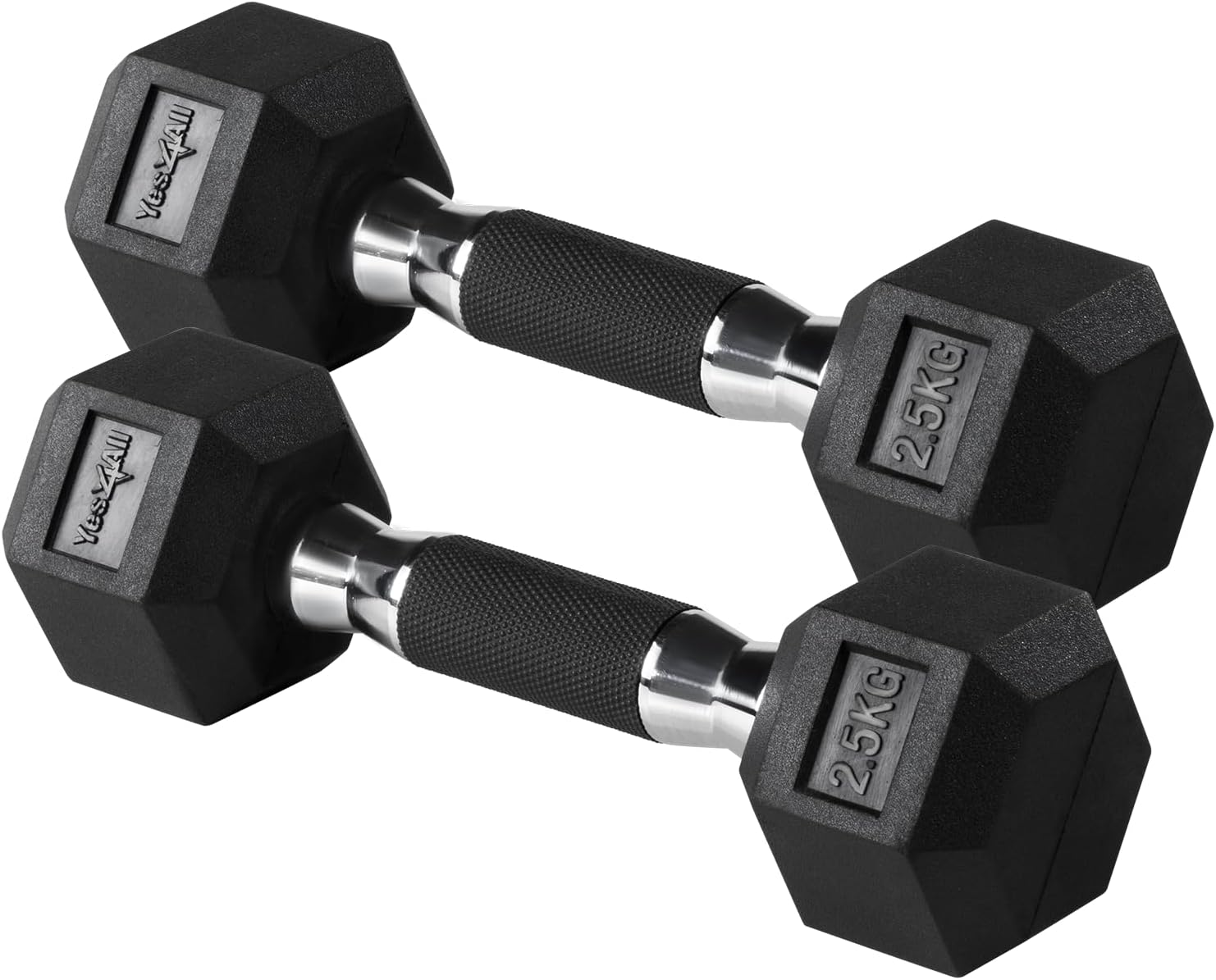 イエスフォーオール(Yes4All) ダンベル 六角型 ラバーグリップ 2.5Kg/5Kg/7.5Kg 【日本正規輸入品】 image number 4