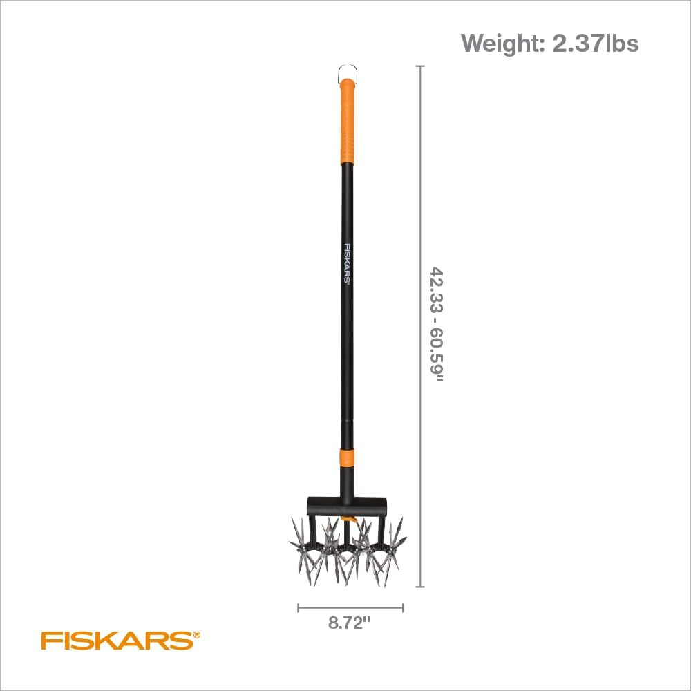 Fiskars 40 to 60-Inch Telescoping Rotary Cultivator, 16Oz image number 4