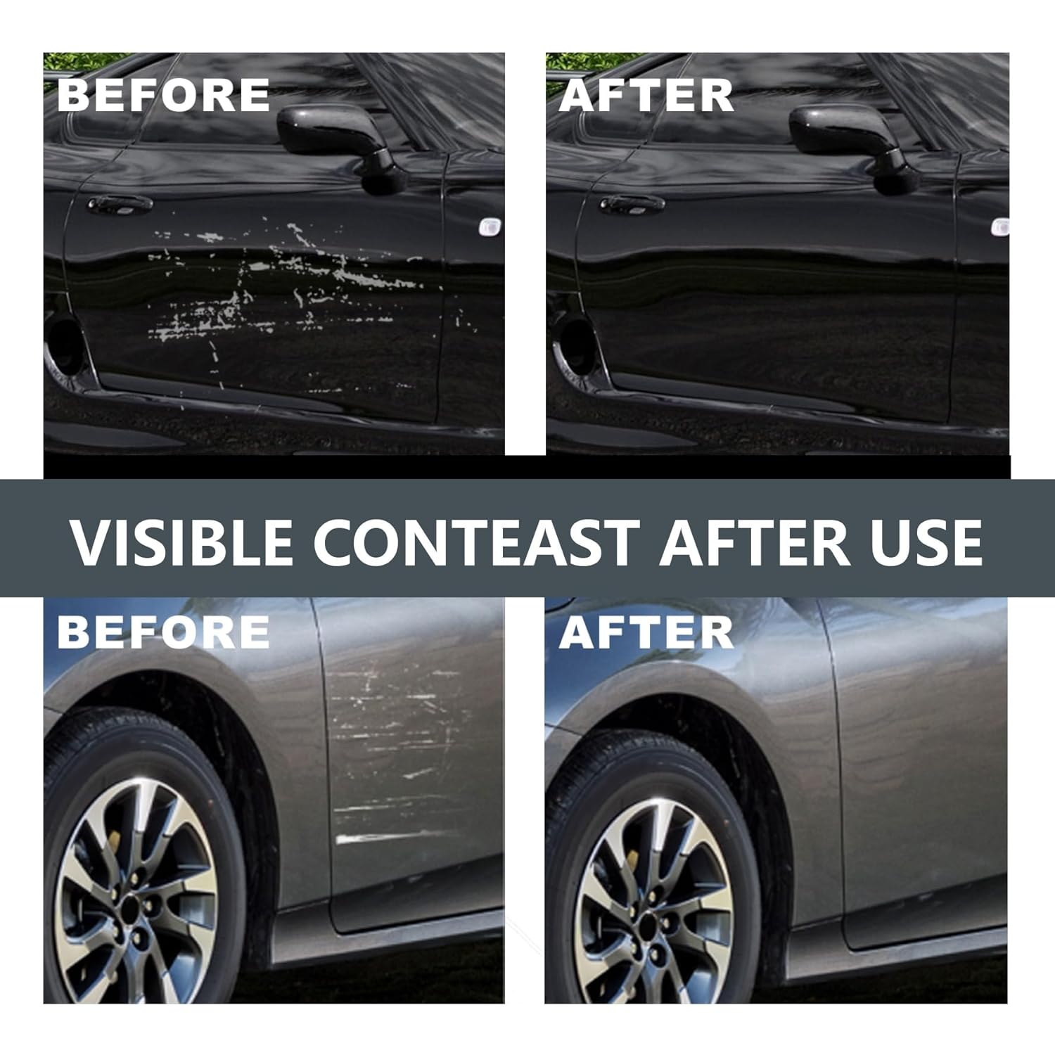 POKITA X Nano Sparkle Cloth Car Scratch Remover &ndash; 6 Packs, Nanosparkle Cloth for Light & Deep Scratches, Water Spots, Surface Repair &ndash; Safe for All Vehicle image number 5