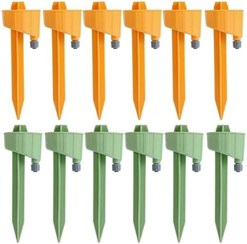 Self Watering Spikes for Plants 12 Pack, Auto Plant Watering Devices with Adjustable Valve Switch, Insert Automatic Watering System for House Plants, Garden Plants, Office Plants image number 2