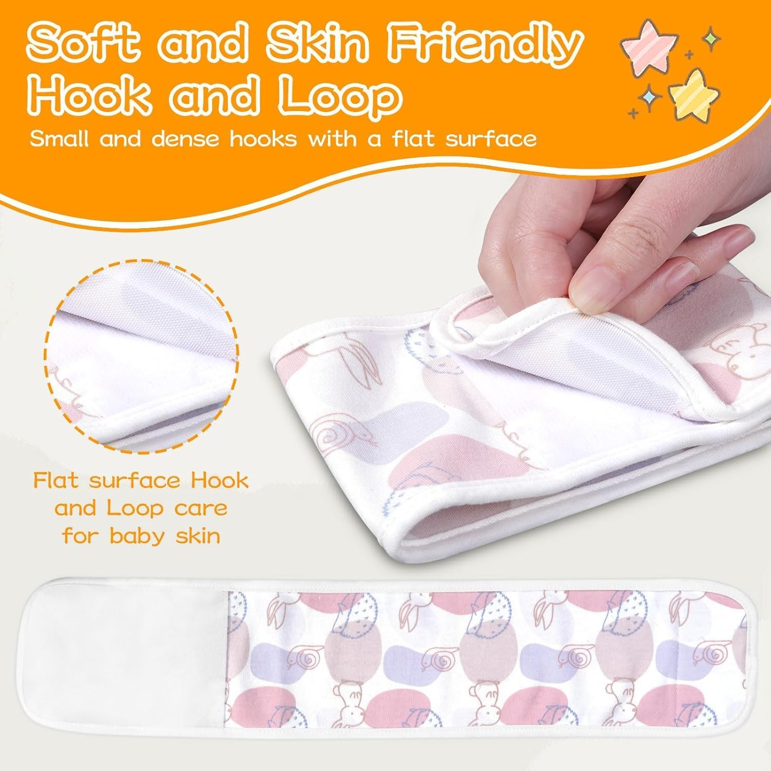 4Pcs Baby Infant Umbilical Cord Belly Bands Cartoon Cotton Soft Baby Belly Belt, Adjustable Newborn Belly Button Wrap, Baby Tummy Wrap for Protection, Baby Gifts for 0 to 12 Months(Hedgehog) image number 1