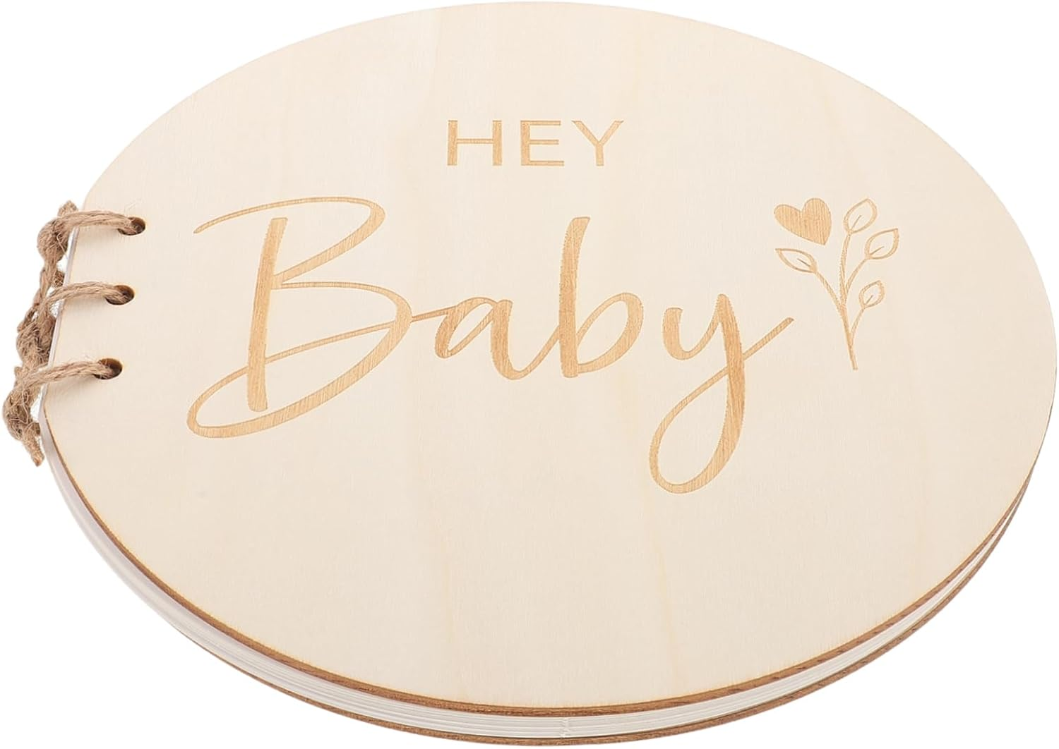 Wooden Shower Guest Book with Rustic Cover Elegant Keepsake Memory Album for Newborns and First Birthdays Thoughtful Sign in Journal for Boys image number 5