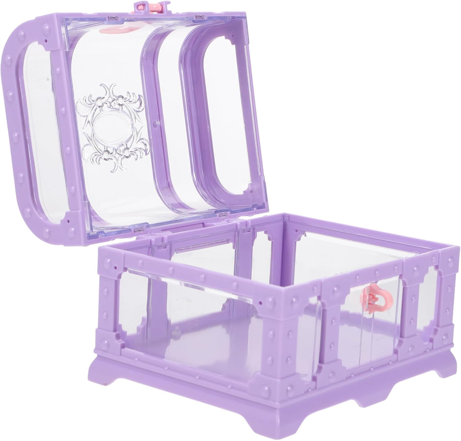 Box Treasure Chest for Durable Storage Box with Lock Vintage Keepsake Case for Jewelry and Collectibles for Pirate Party Decorations and Imaginative Play image number 4