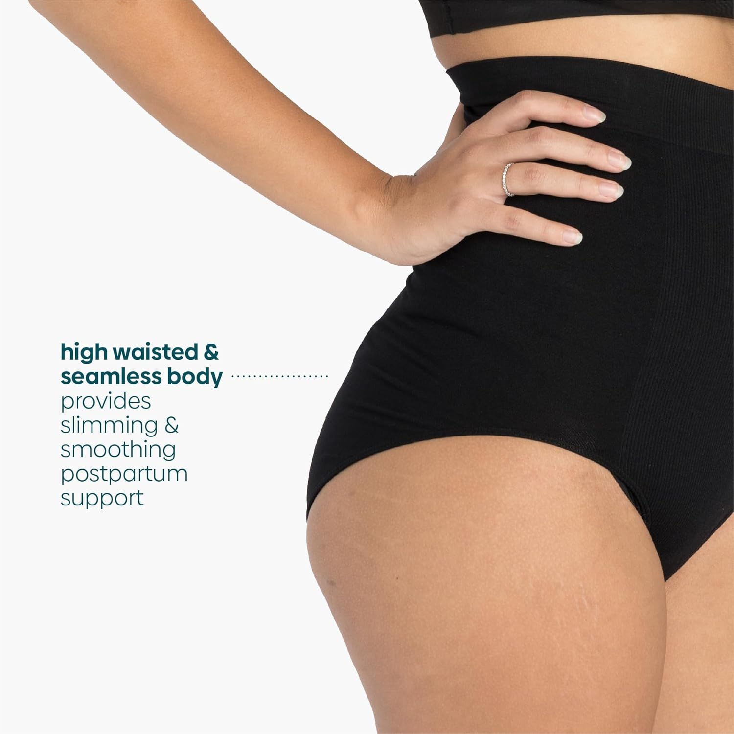 Upspring Post Baby Panty Postpartum Care | High Waist | Postpartum Underwear to Support, Slim, and Smooth after Baby image number 4