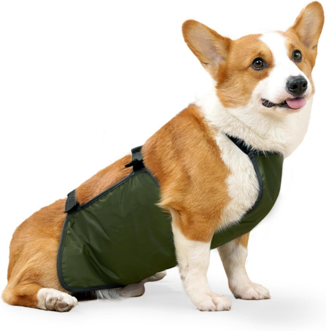 UOSIA Waterproof Corgi Raincoat - Dog Belly Cover & Protector, Breathable, Anti-Dirty