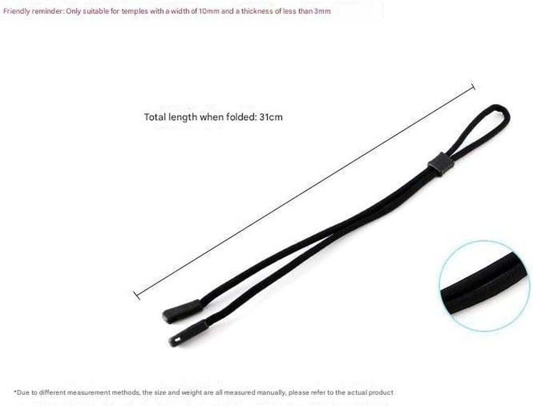 Slip Fit Rope Glasses Retainer - Unisex Adjustable Eyewear Holder Sunglasses Strap image number 2