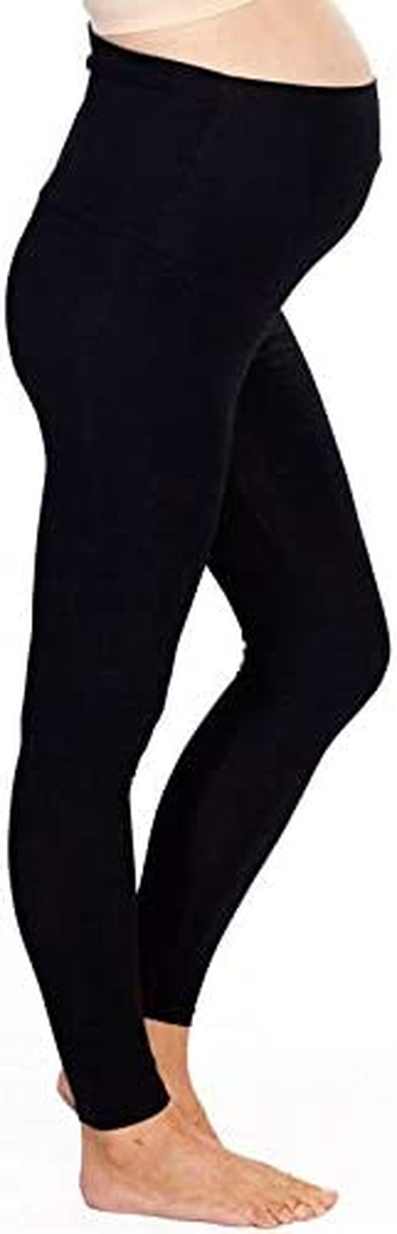 Angel Maternity Women'S Maternity Foldable Waistband Full Length Leggings