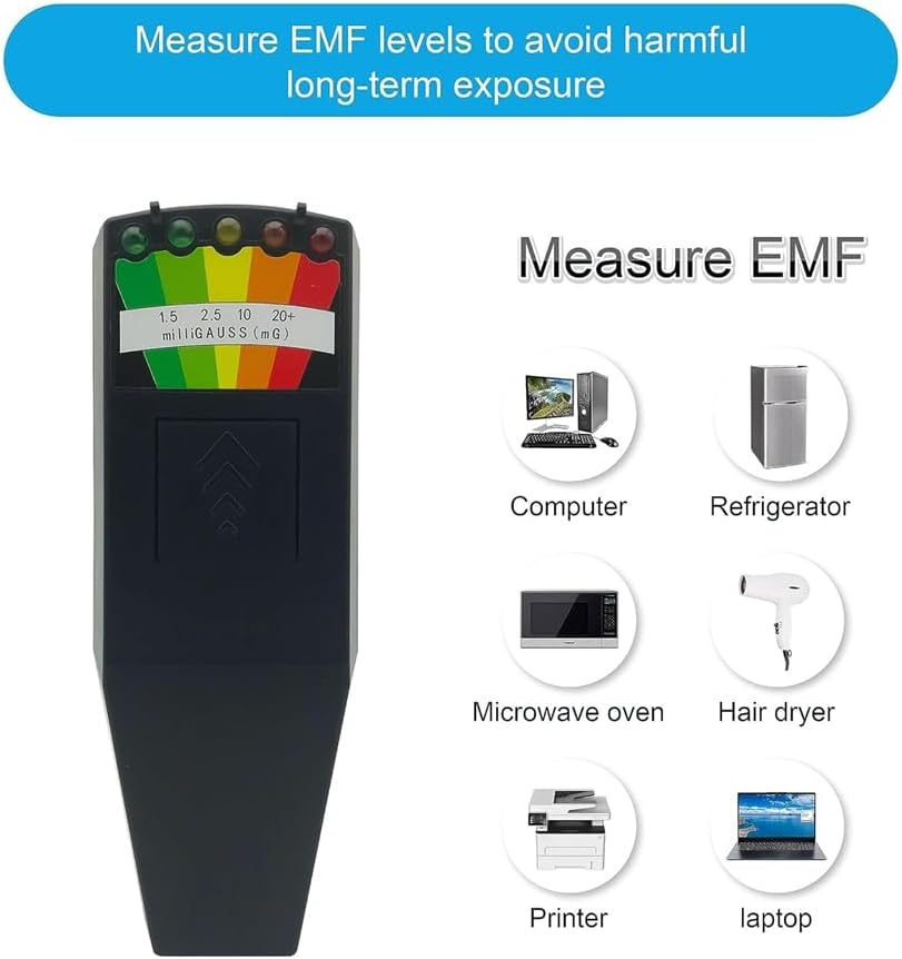 Ghost Equipment Kit, EMF Meter and 4 Pcs Motion Light up Cat Balls, Emf Meter Detector Ghost Equipment image number 2