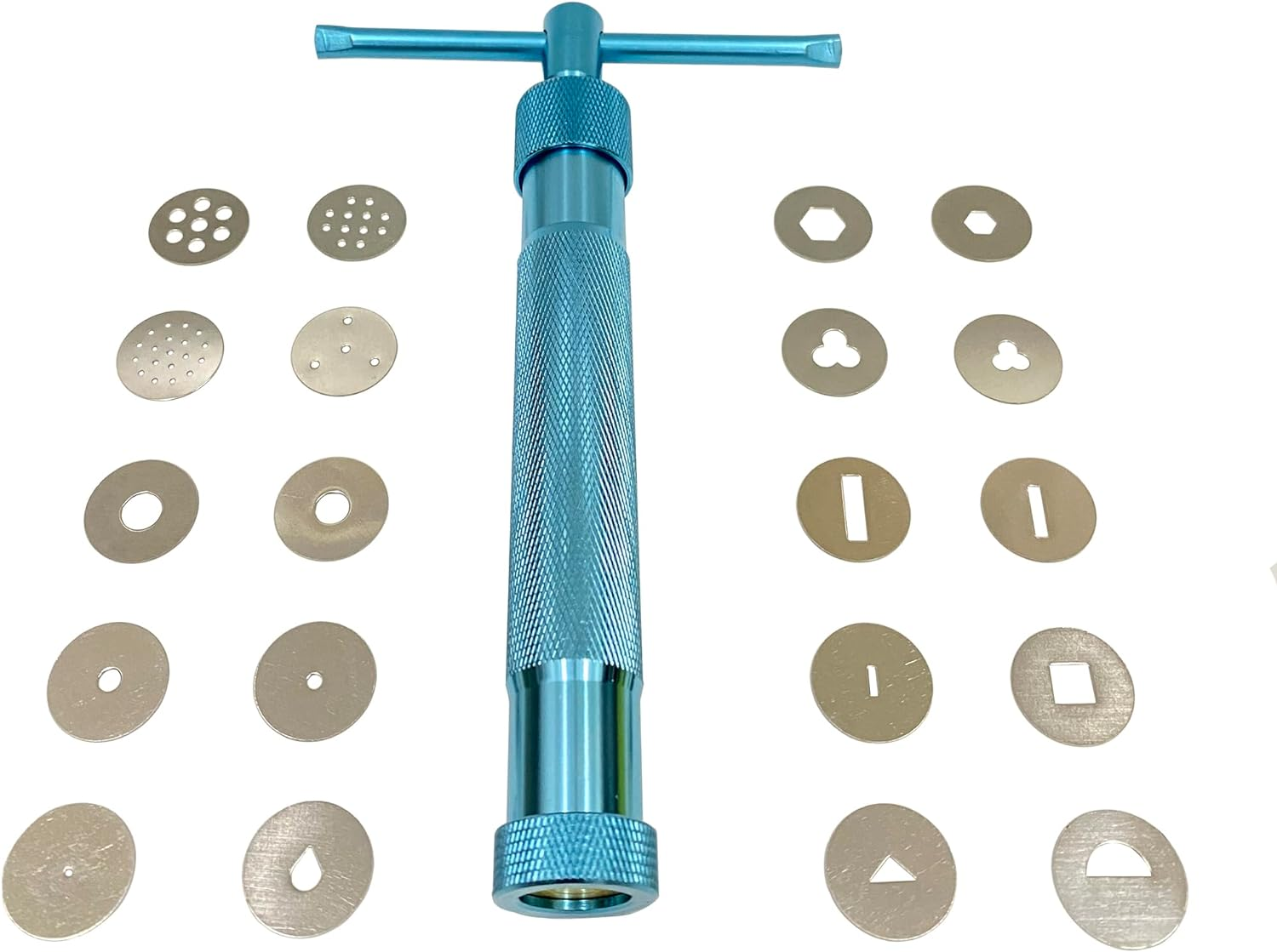 Stainless Steel Clay Extruders Sugar Paste Extruder Cake Fondant Decorating Tool Set (Black)